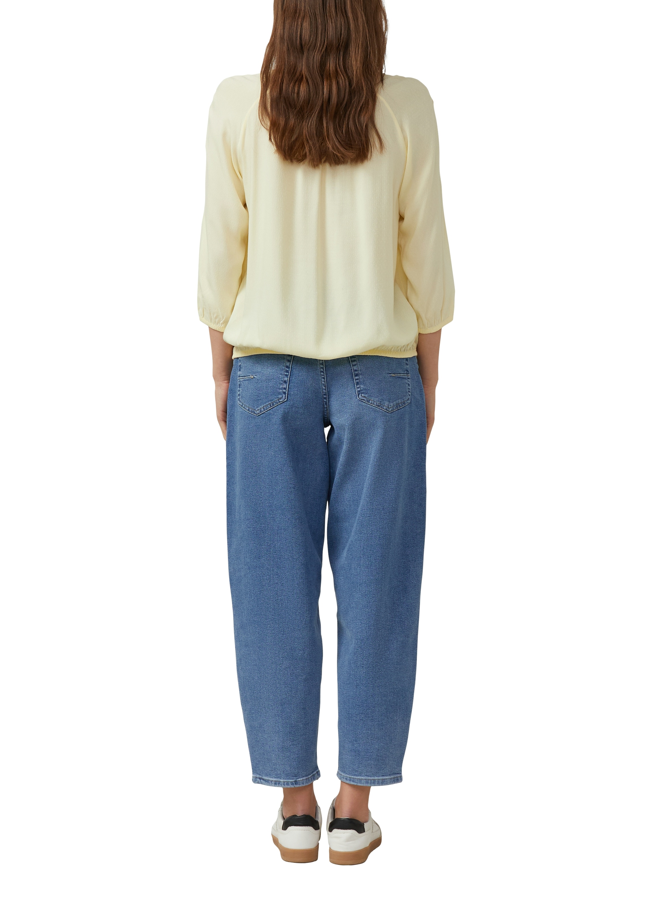 s.Oliver Schlupfbluse mit elstsichem Bund und aus reiner Viskose