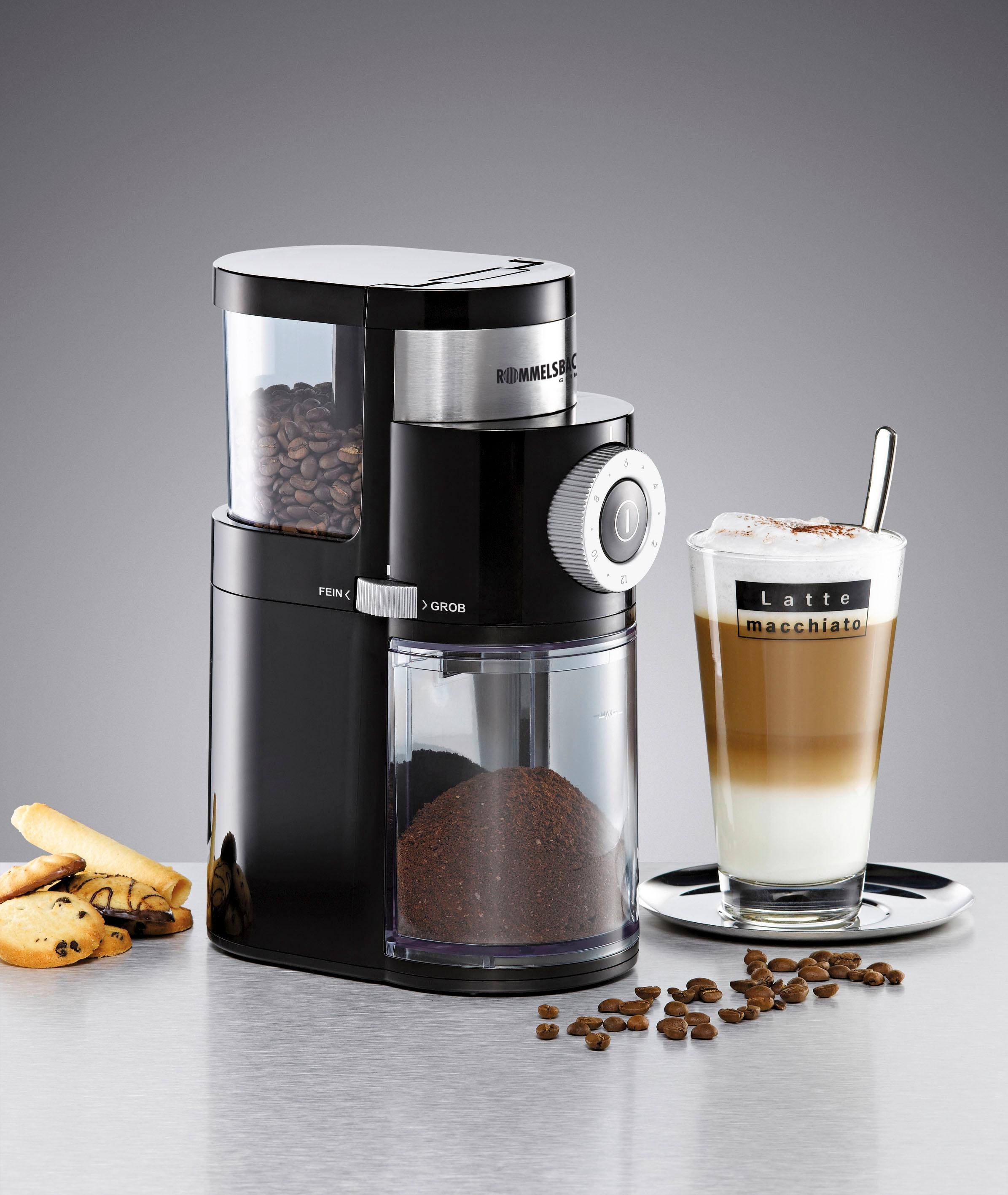 Rommelsbacher Kaffeemühle »EKM200«, 110 W, Scheibenmahlwerk, 250 g Bohnenbehälter