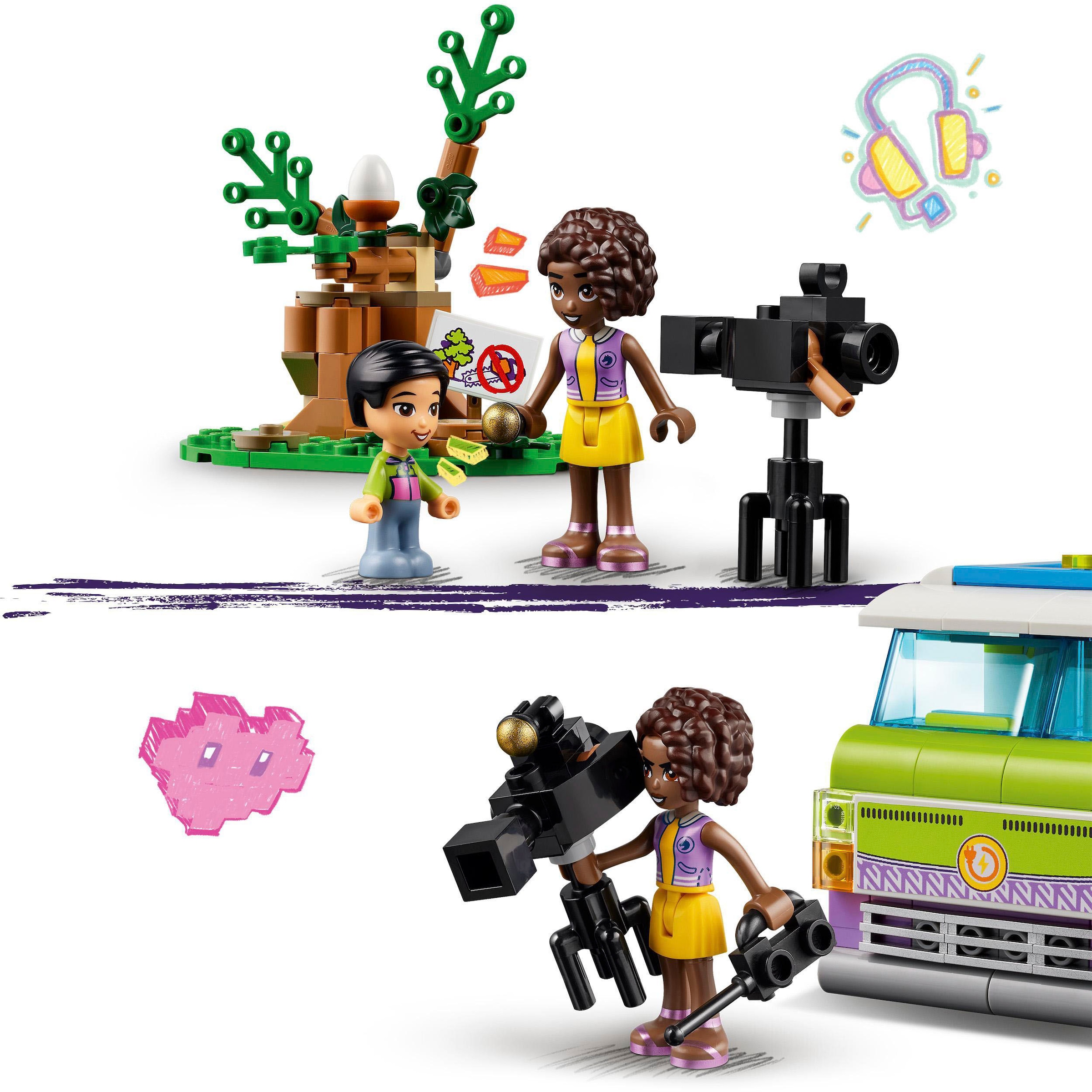 LEGO® Konstruktionsspielsteine »Nachrichtenwagen (41749), LEGO® Friends«, (446 St.), Made in Europe