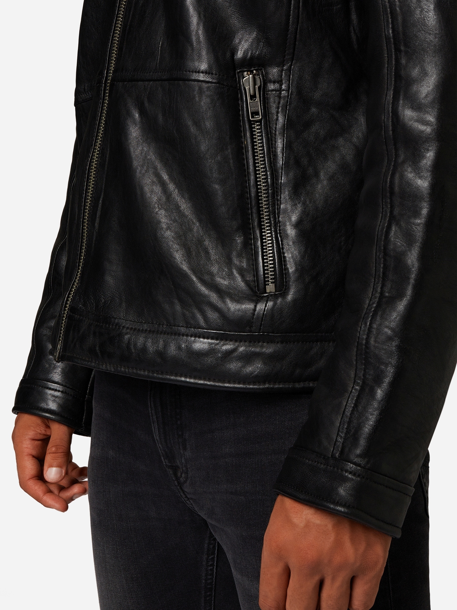 RICANO Bikerjacke »Lederjacke Arthur« Handgefertigt aus echtem Leder