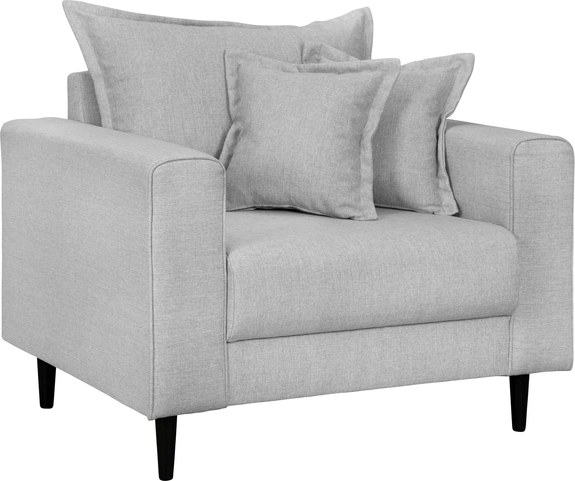 Home affaire Sessel »VEYRAS Loungesessel, Maße B/T/H: 95/84/76 cm«, mit Wellenunterfederung, incl. Kissen