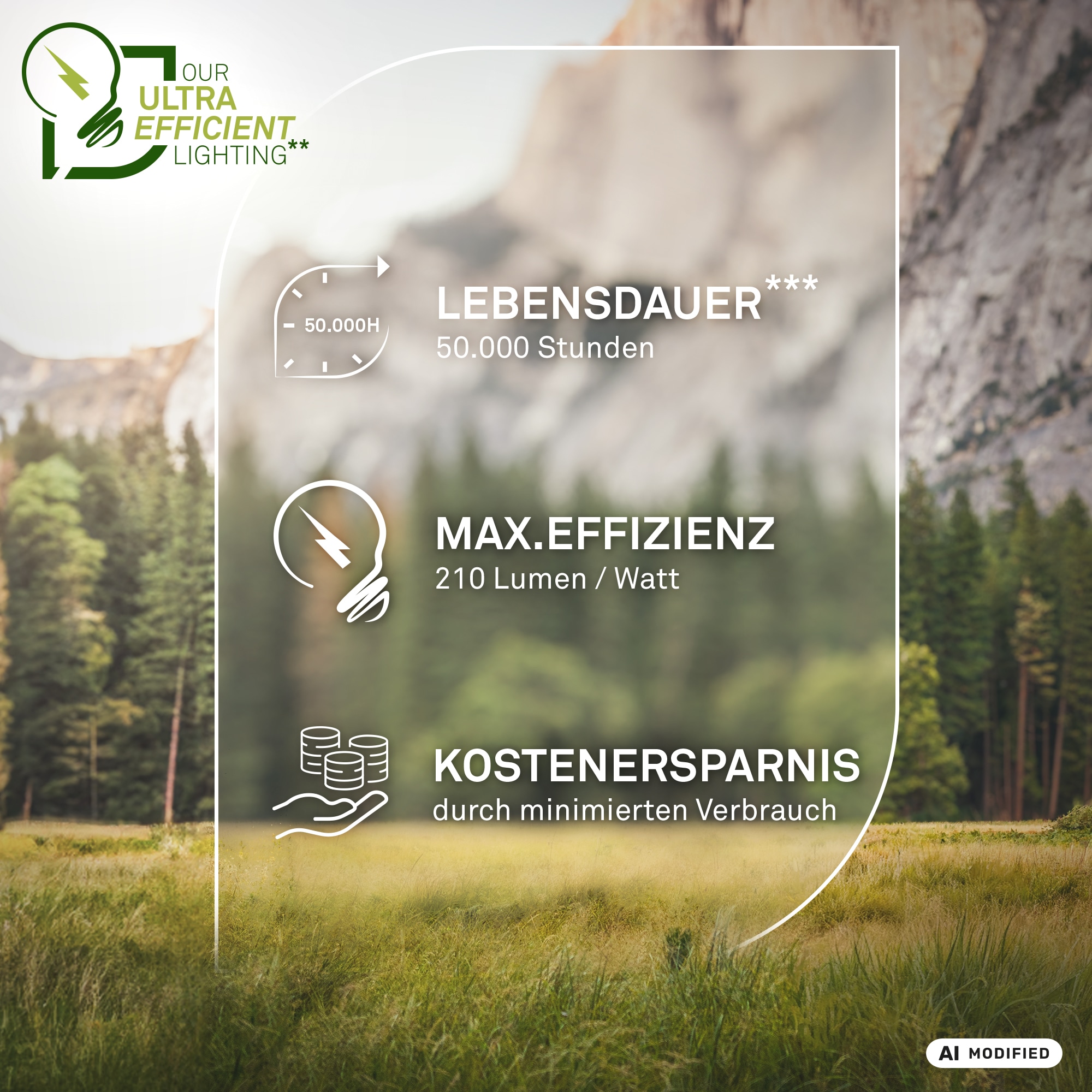 Briloner Leuchten LED-Leuchtmittel »BULB A« GU10 4 Stk. Warmweiß GU10, 3.000K, Wohnzimmer, Schlafzimmer