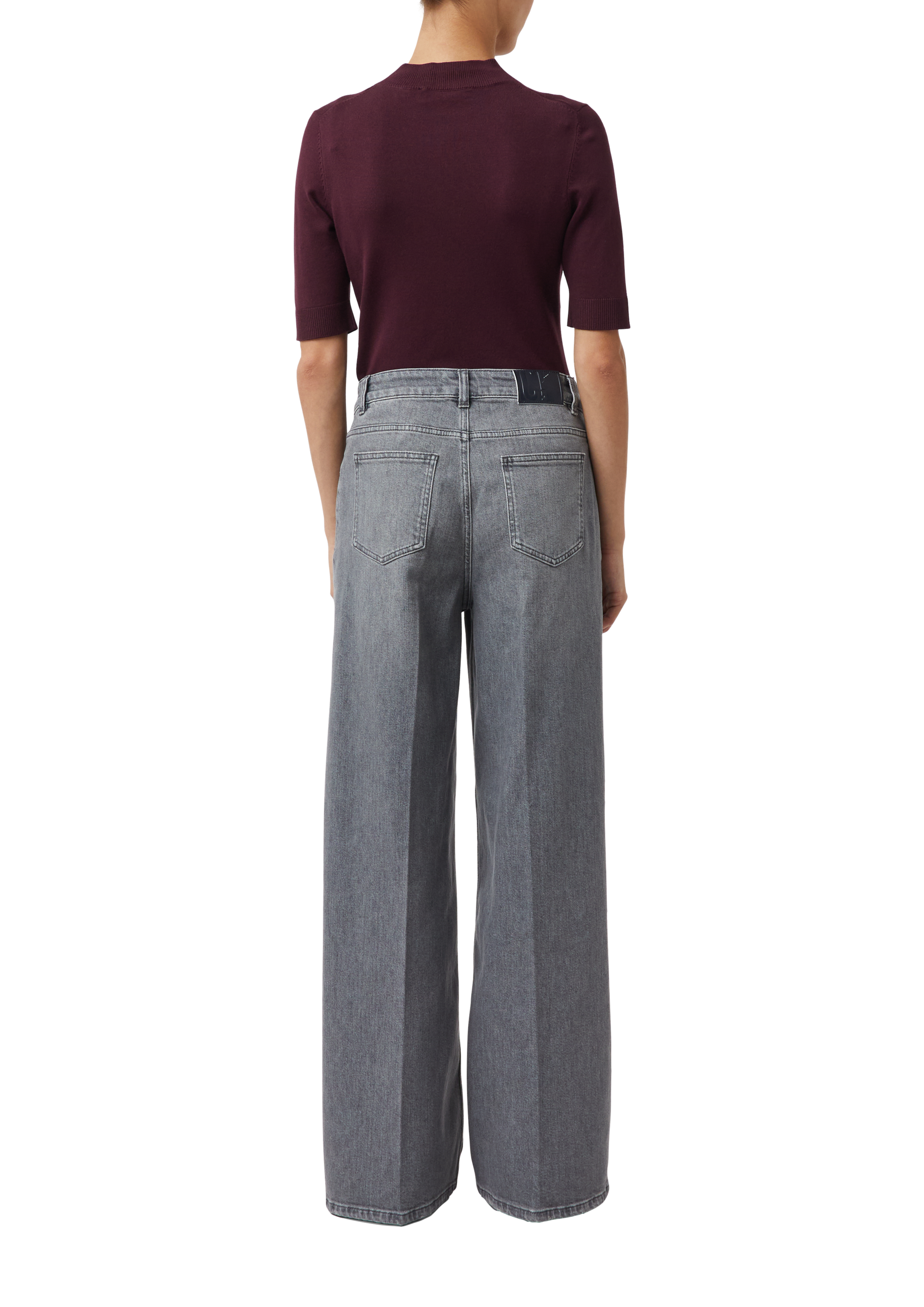 comma casual identity Weite Jeans, mit Waschung und Stretch