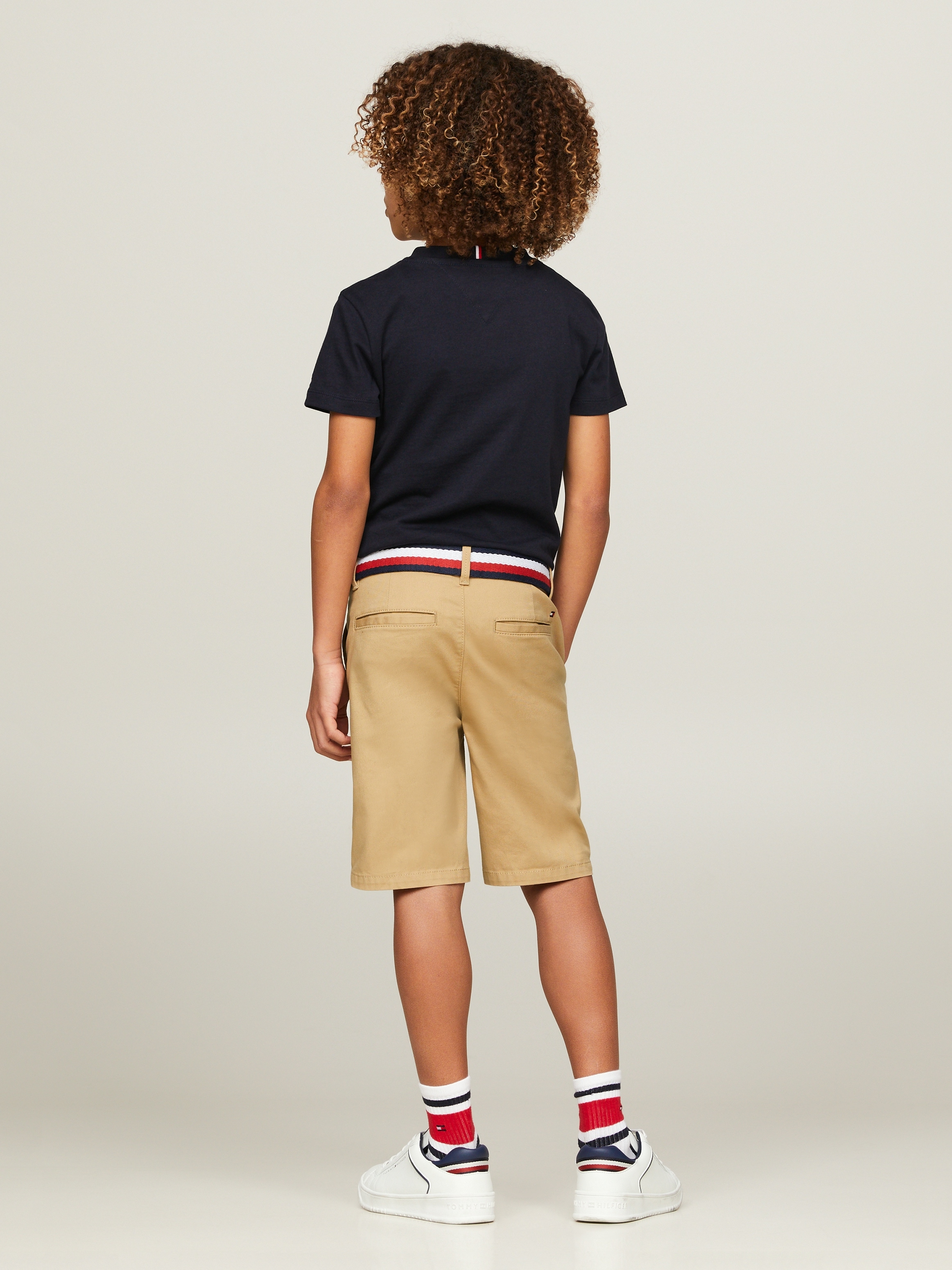 Tommy Hilfiger Chinoshorts »WOVEN BELTED SHORTS«, Kinder bis 16 Jahre