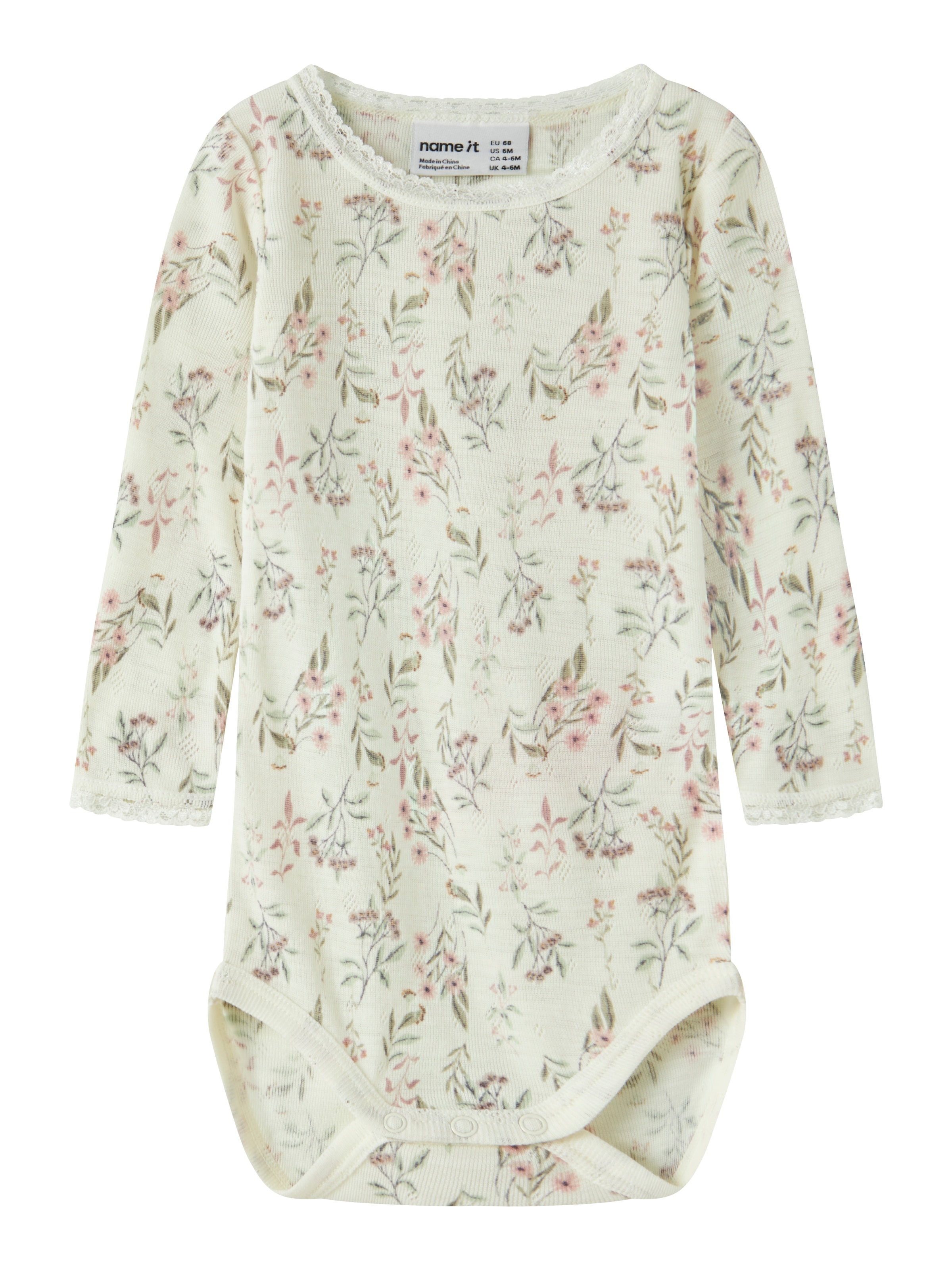 Name It Langarmbody »NBFWANG WOOL NEEDLE LS BODY NOOS« Wolle