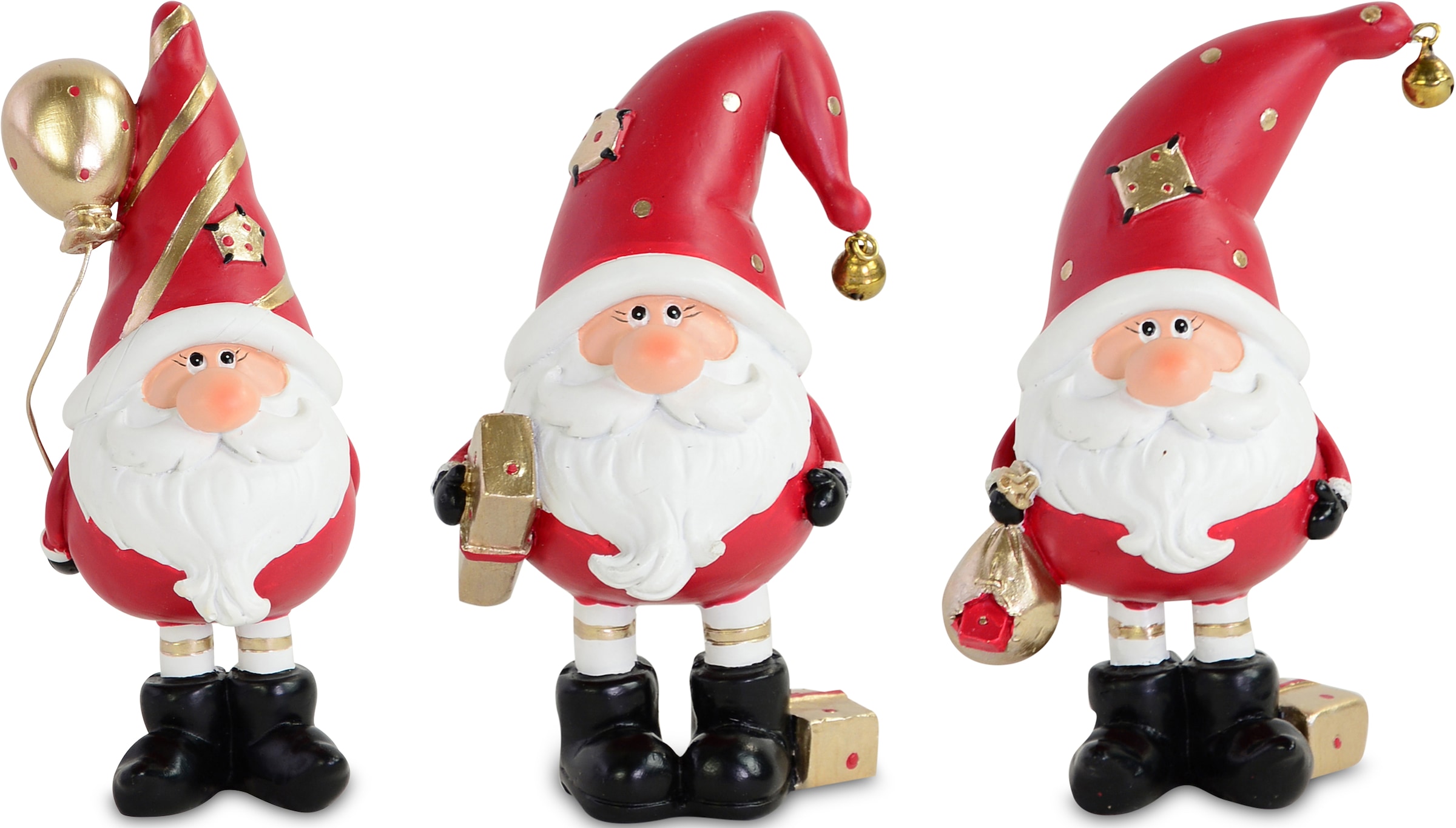 RIFFELMACHER & WEINBERGER Weihnachtsmann »Wichtel, Höhe cm aus Raten Polyresin, Deko-Figur, bestellen 9 Weihnachtsdeko auf Motive, rot«, 3