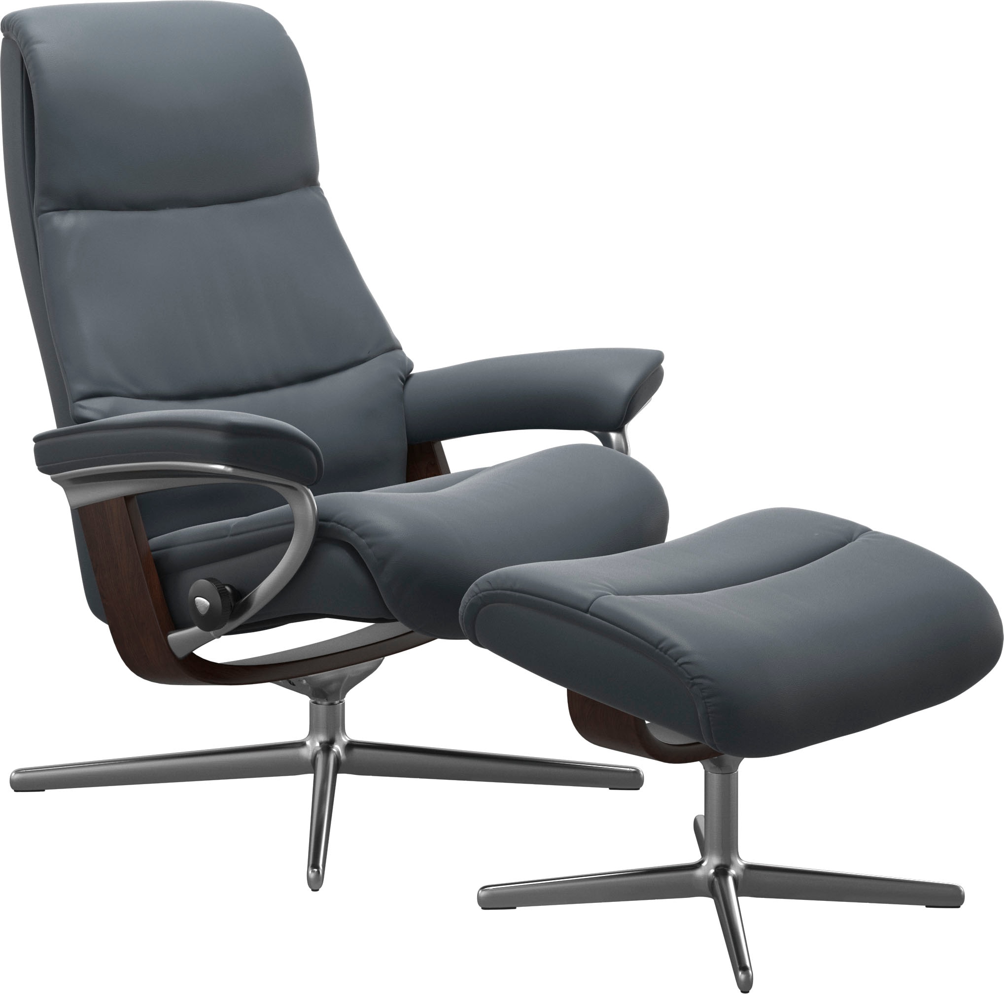 Stressless® Relaxsessel »View«, mit Cross Base, Größe S, M & L, Holzakzent Braun