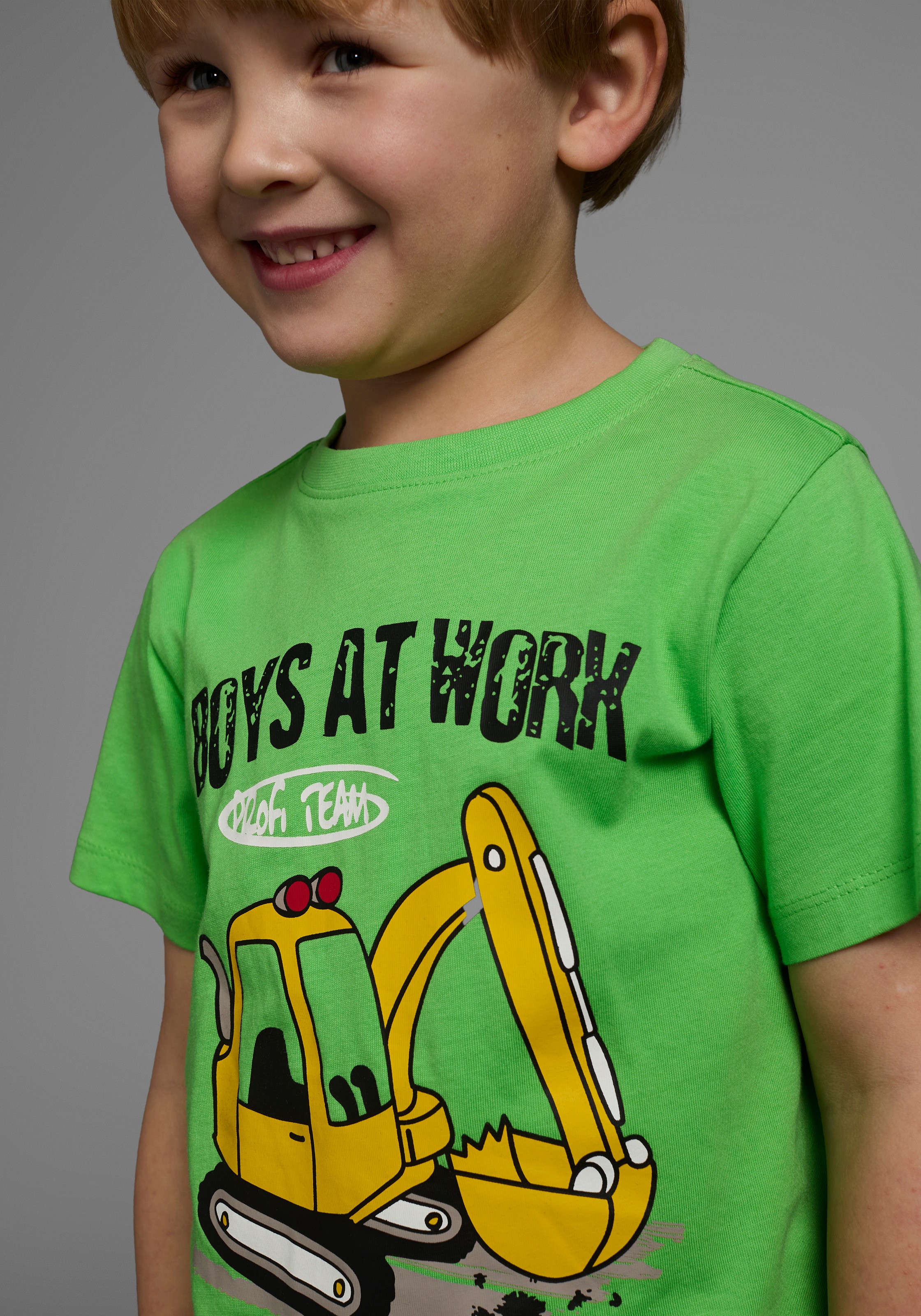KIDSWORLD Shirt & Shorts »2tlg. Set T-Shirt+Sweatbermudas« Spar-Set, 2, 2 Stk. BOYS AT WORK