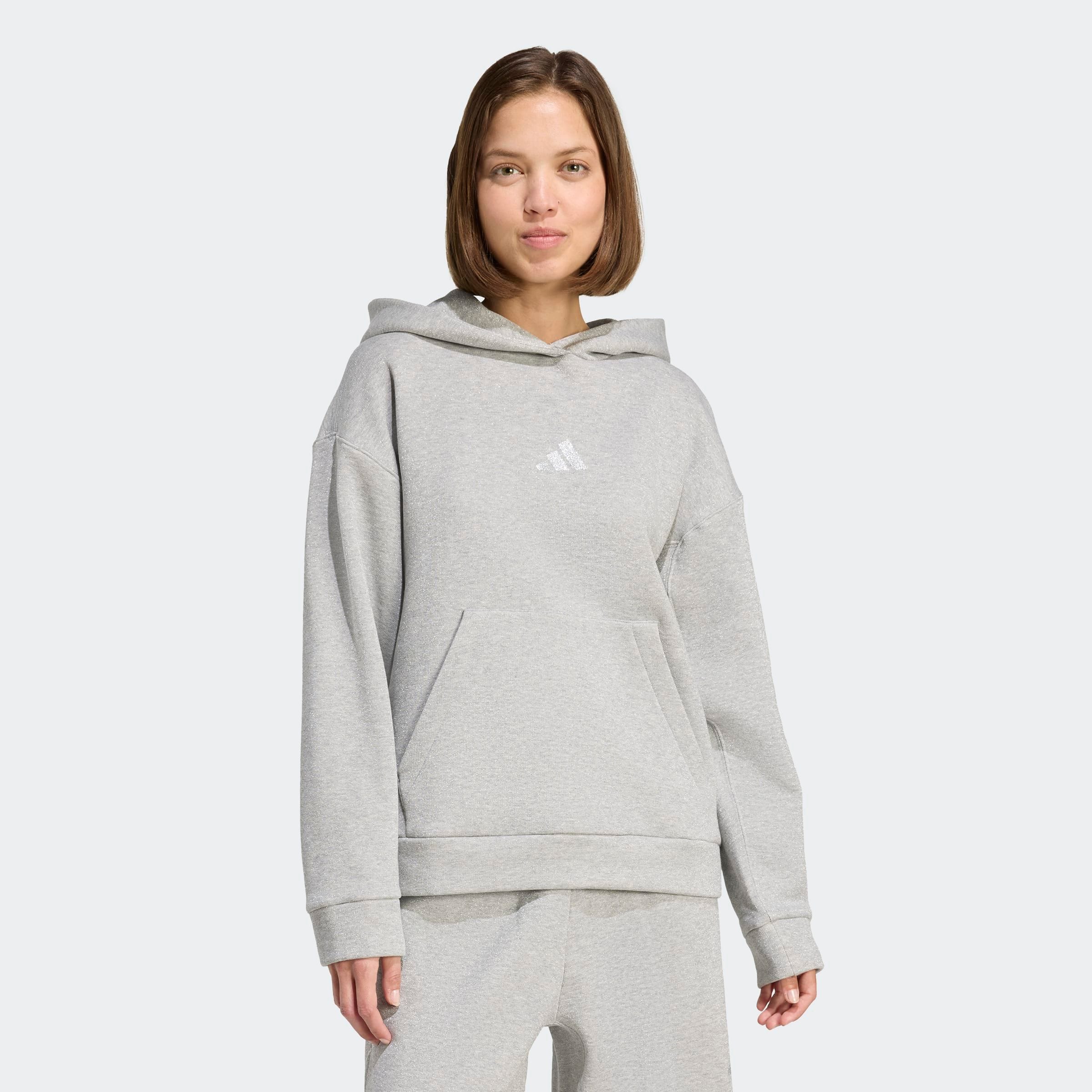 adidas Sportswear Kapuzensweatshirt »ALL SZN HOLIDAY GLITTER FLEECE LOOSE HOODIE«
