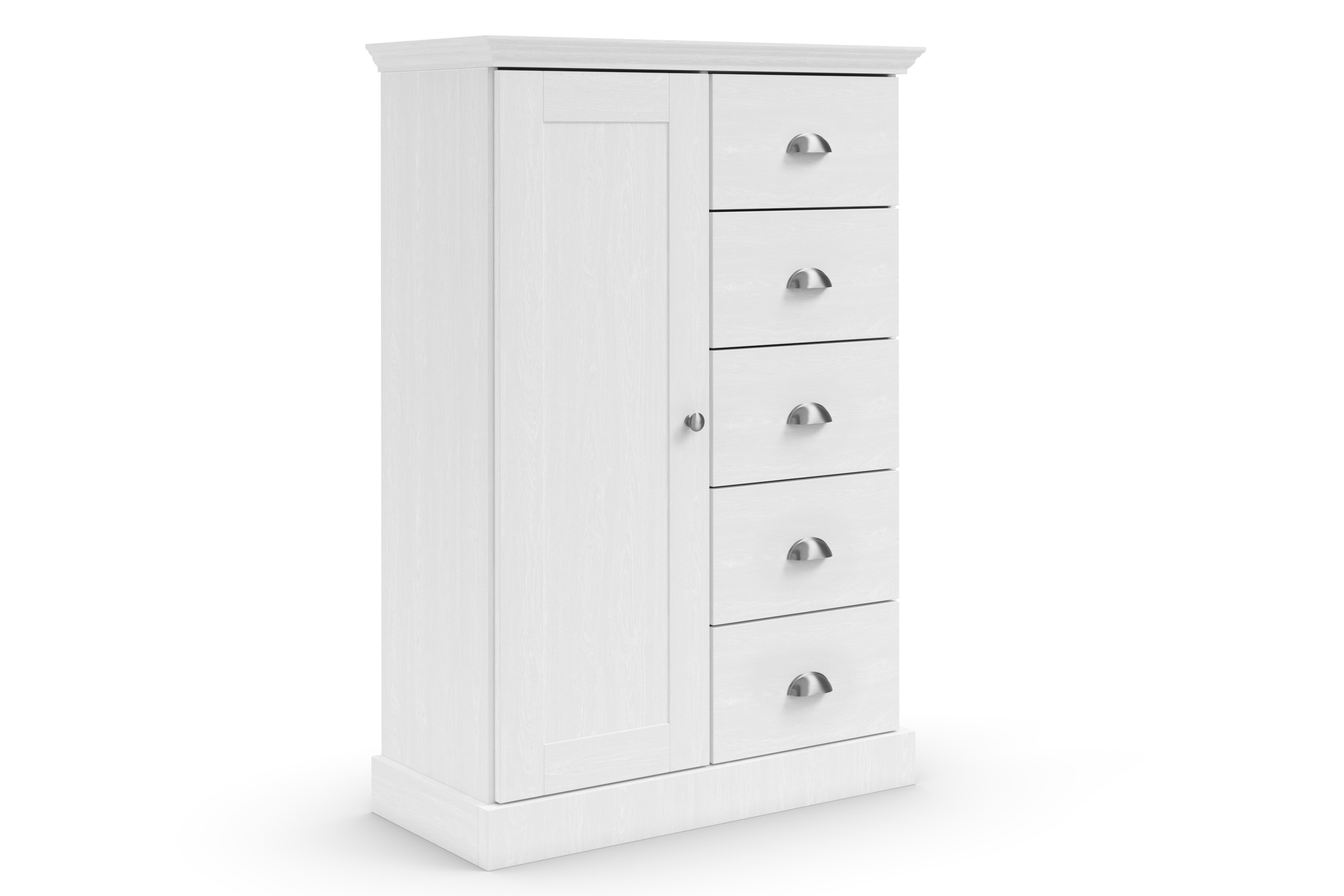 OTTO home Kommode "Motala" 5 Schubladen und 2 verstellbare Einlegeböden, Breite 75cm, Höhe 110cm