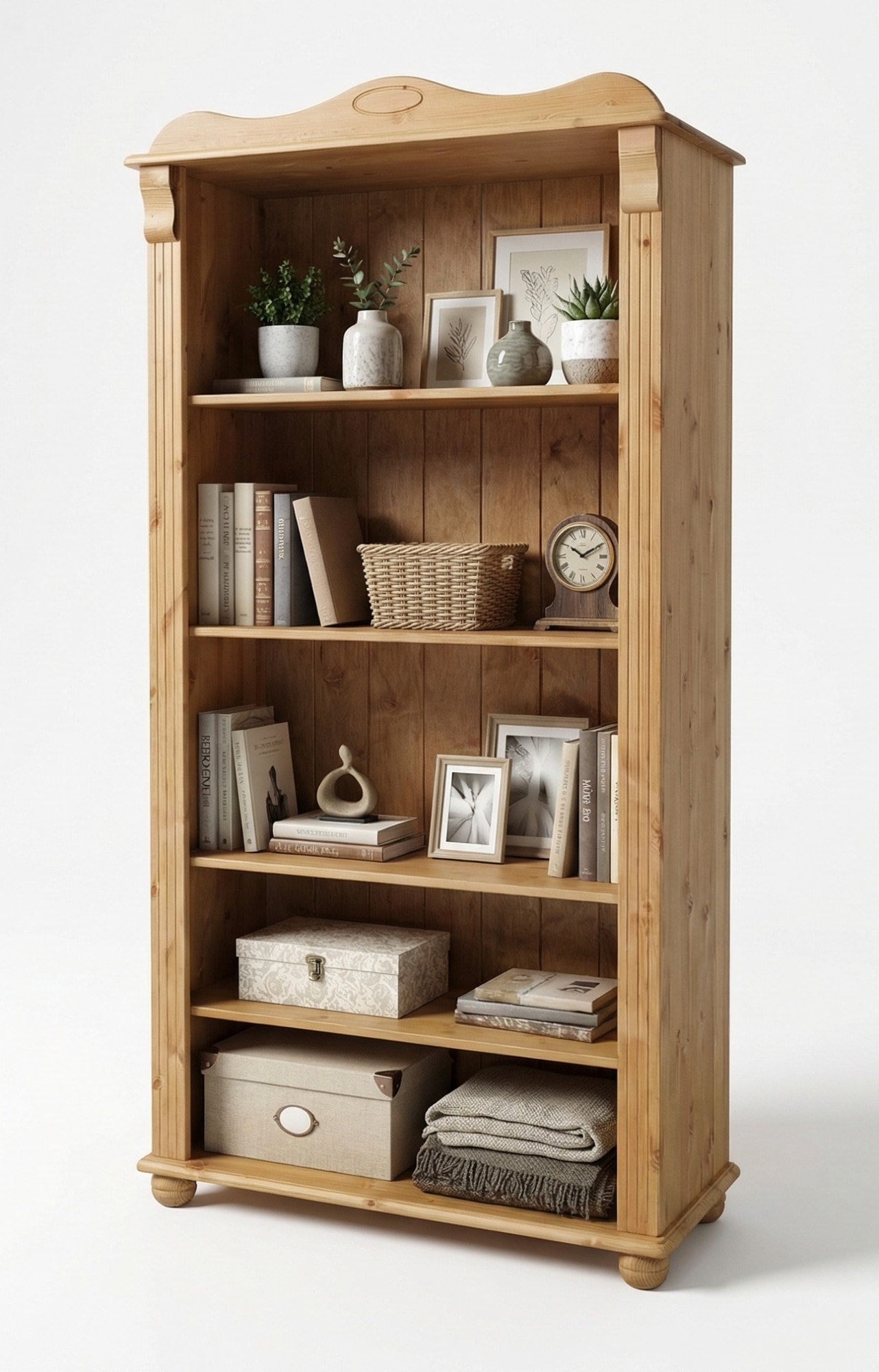 OTTO home Bücherregal »Adele, Standregal, Regal« B/T/H:,  aus massiver Kiefer, Breite 92 cm, FSC®