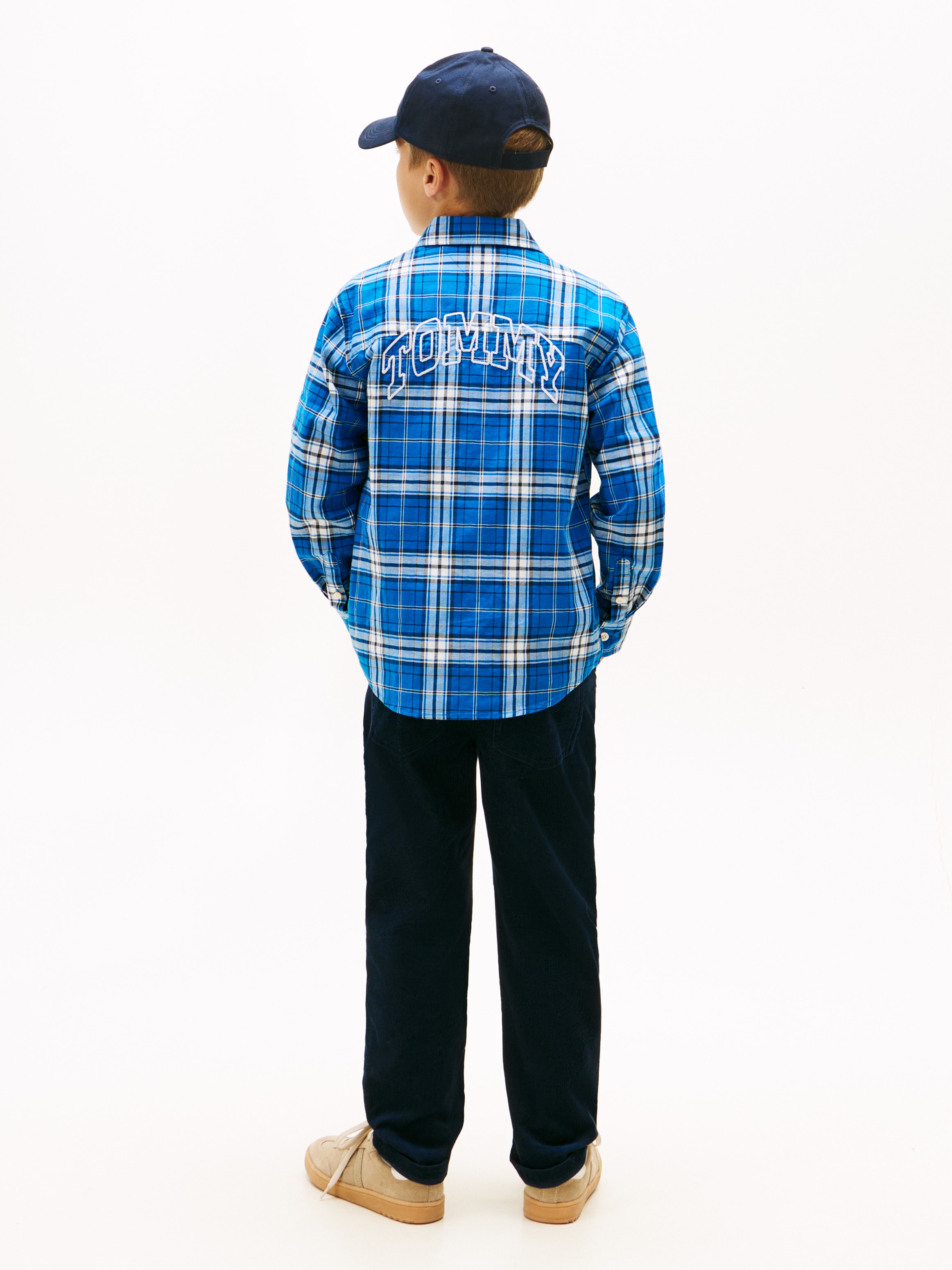 Tommy Hilfiger Langarmhemd »TOMMY GRAPHIC CHECK SHIRT« Kinder bis 16 Jahre, Druck