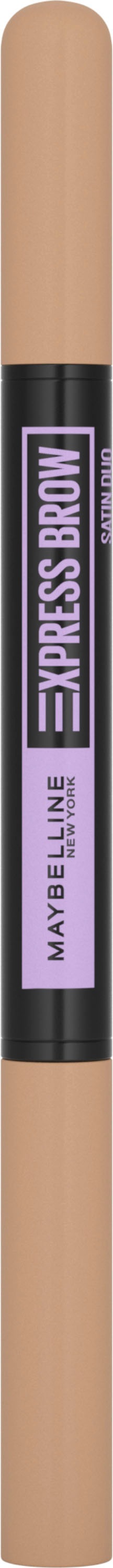 MAYBELLINE NEW YORK Augenbrauen-Stift »Maybelline New York Express Brow Satin Duo«, mit Duo-Applikator