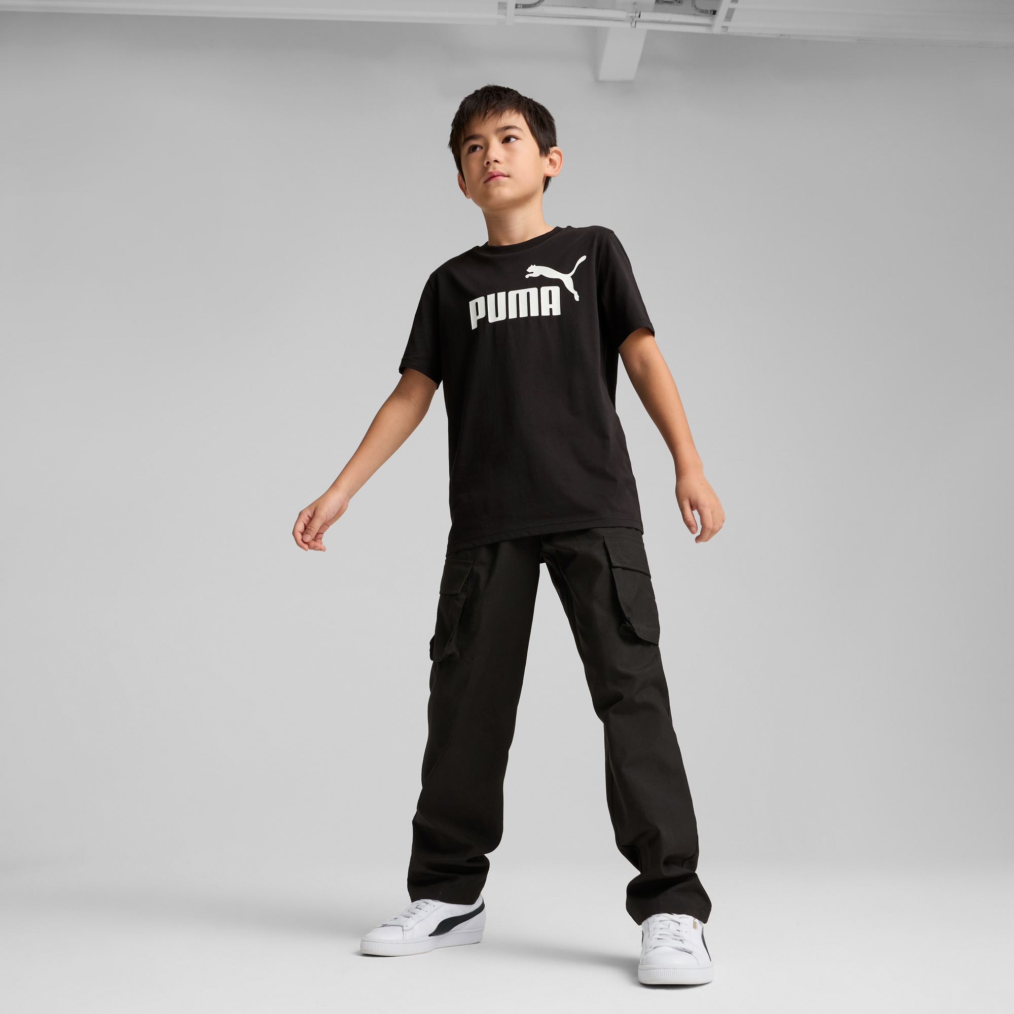 PUMA T-Shirt »ESS NO 1 LOGO TEE B« mit Rundhalsausschnitt, kurzärmlig, ohne Kapuze