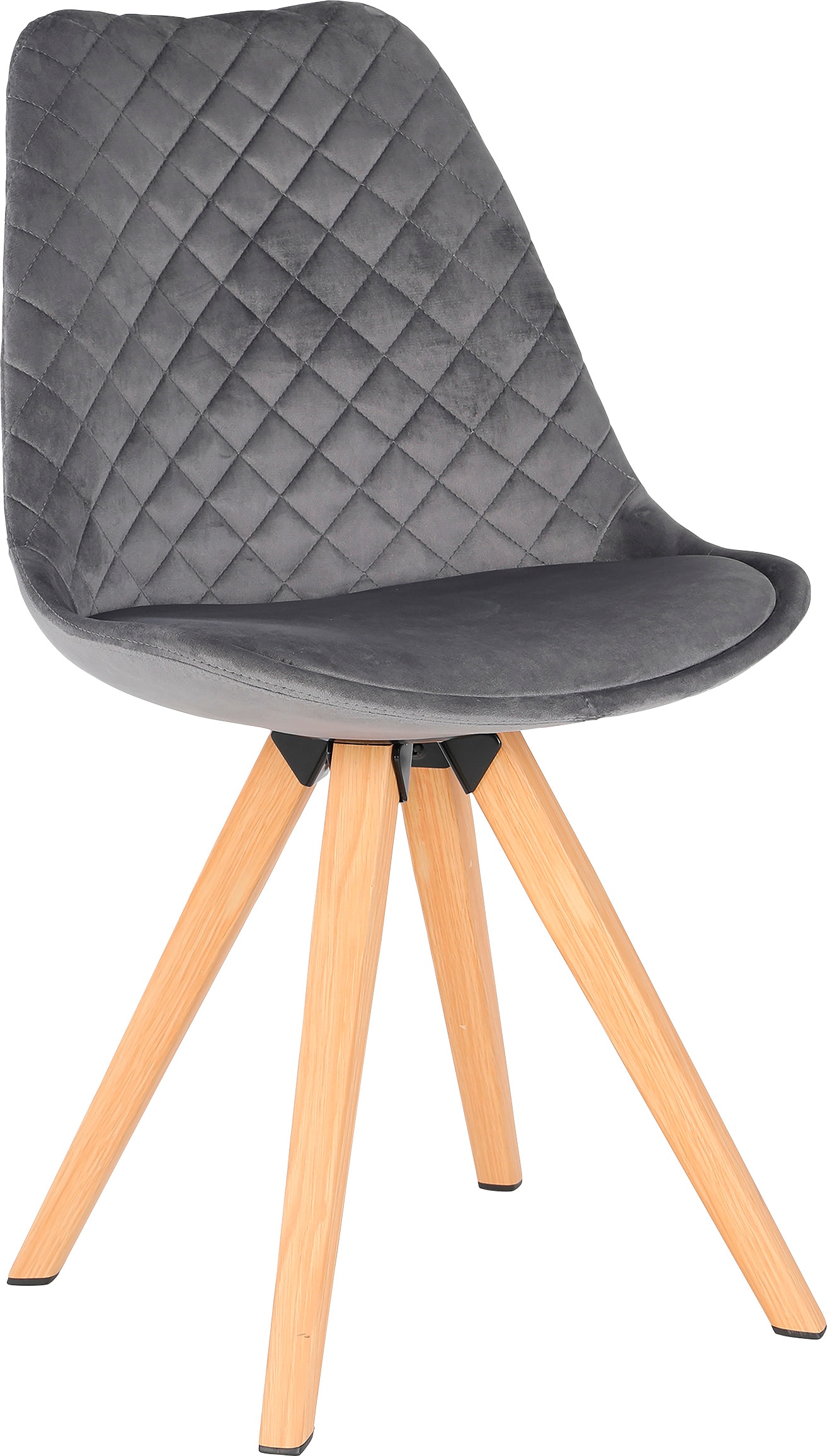 byLIVING Esszimmerstuhl »Arik«, (Set), 2 St., Samt, Bezug in Samt oder Cord, Gestell in Eichen-Optik