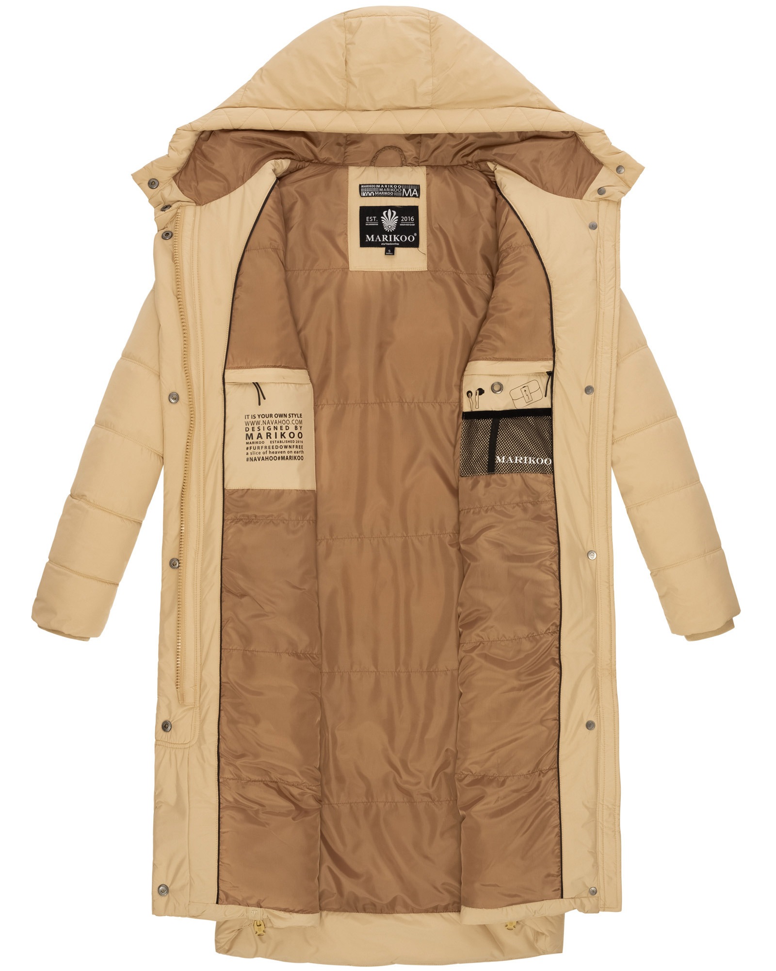 Marikoo Winterjacke »Marikoo Soranaa Damen Winterjacke B968«