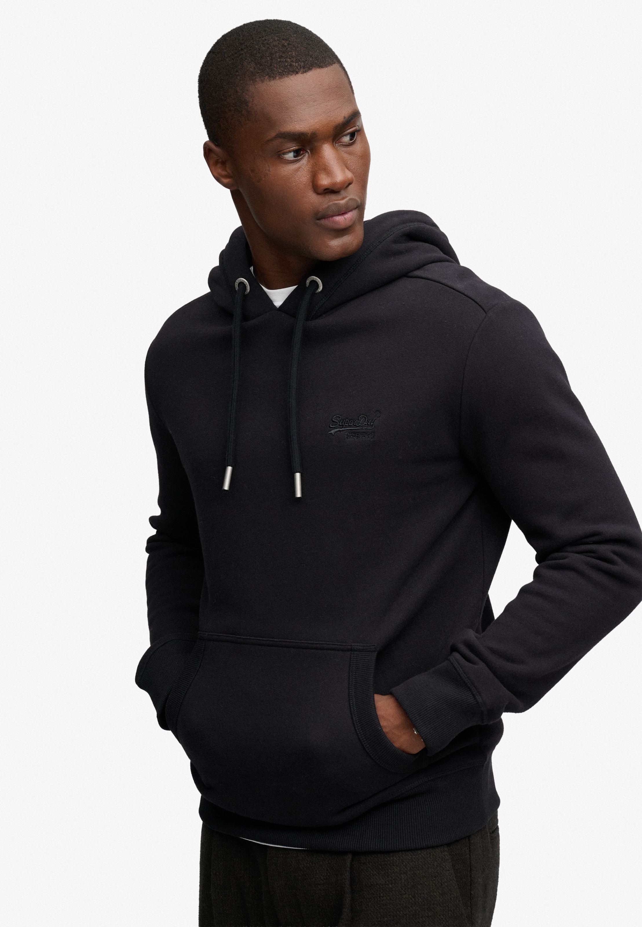 Superdry Kapuzensweatshirt »VINTAGE LOGO EMB HOOD«, Baumwollmischung, angeraute Sweatware

