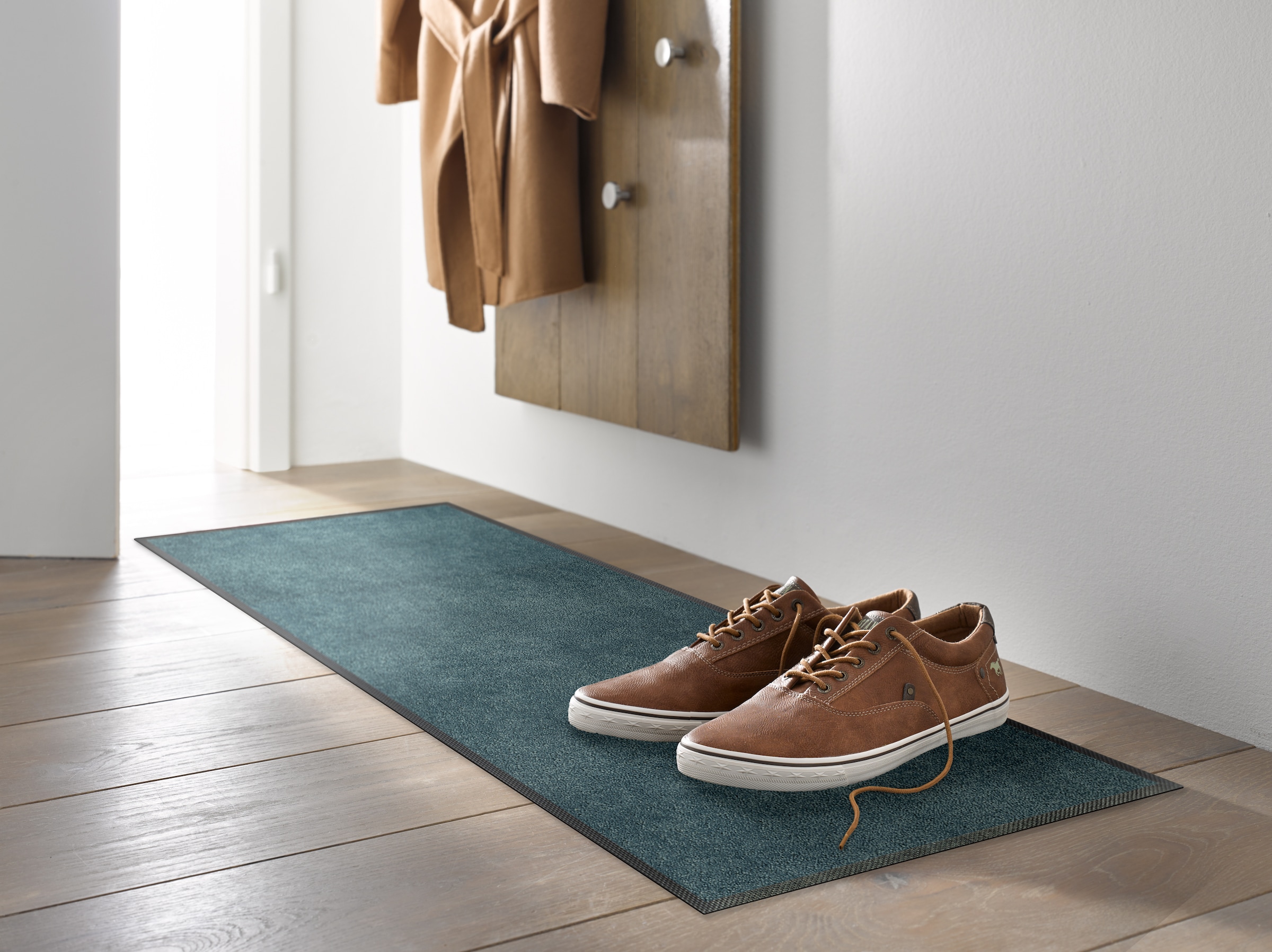 wash+dry by Kleen-Tex Teppich »und Läufer Denim Blue« rechteckig 9 mm Höhe