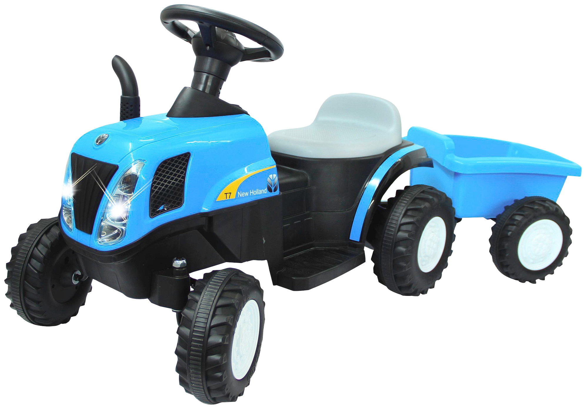 Jamara Elektro-Kindertraktor »Ride-on Traktor New Holland«, ab 3 Jahren, 6 V 4,5 Ah, mit Anhänger