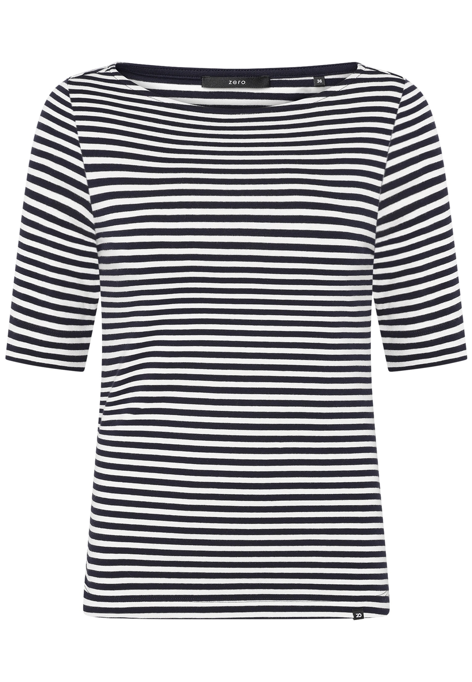 Zero Rundhalsshirt »Ringelshirt mit U-Boot Ausschnitt«