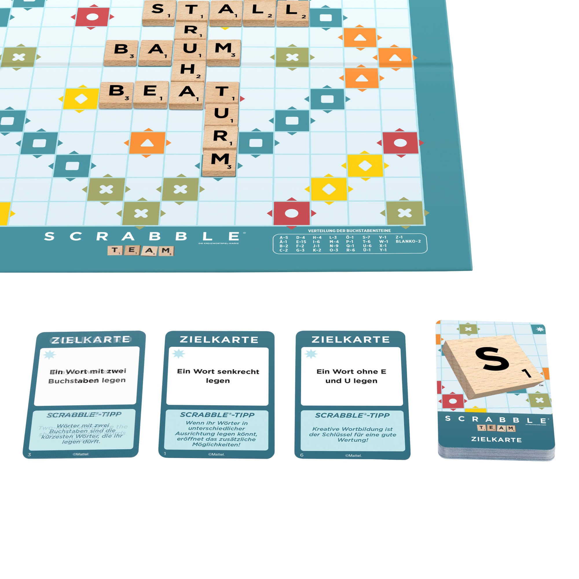 Mattel games Spiel »Scrabble Original Holz “2 in 1”«