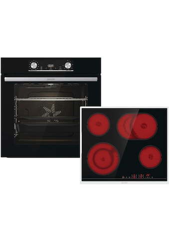 Backofen-Set »Steam Set«, BOSX6737E06BG, mit 1-fach-Teleskopauszug