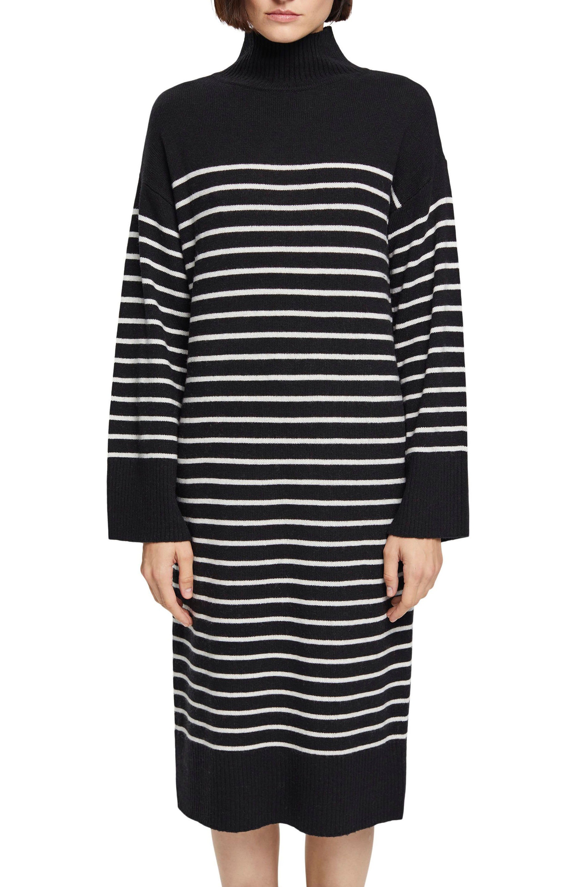 Esprit Collection Strickkleid mit Streifenmuster