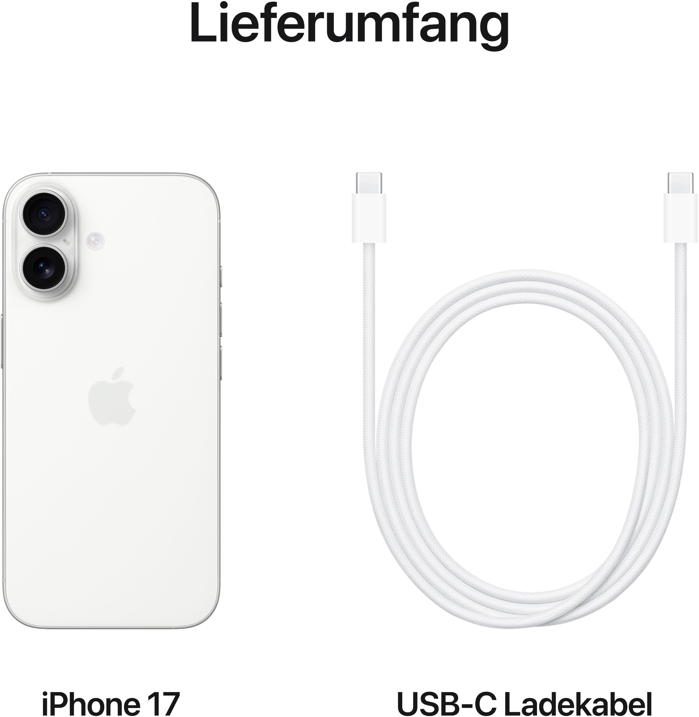 Apple Smartphone »iPhone 17«, Weiß