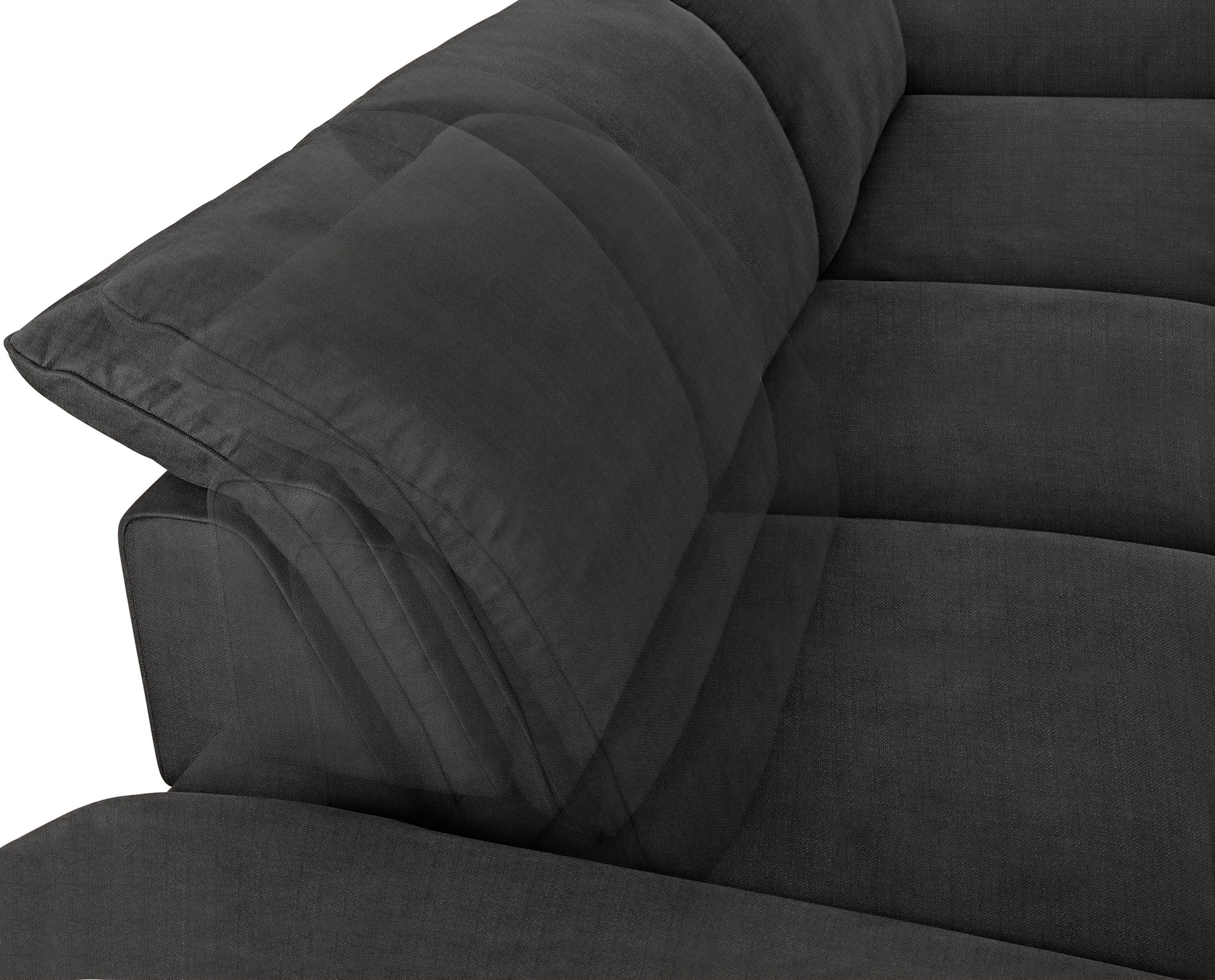 W.SCHILLIG Ecksofa »enjoy&MORE, Designsofa, bequem, zeitlos und elegant, L-Form«, mit Sitztiefenverstellung, Füße silber matt, Breite 340 cm