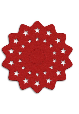 Wall-Art Tischdecke »Rote Weihnachtsbaumdecke Sterne«, (1 St.) kaufen