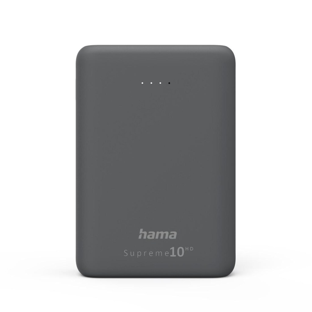 Hama Powerbank »Power Pack "Supreme 10HD" 10000mAh, 3 Ausgänge: 1x USB C, 2x USB A«, 10000 mAh