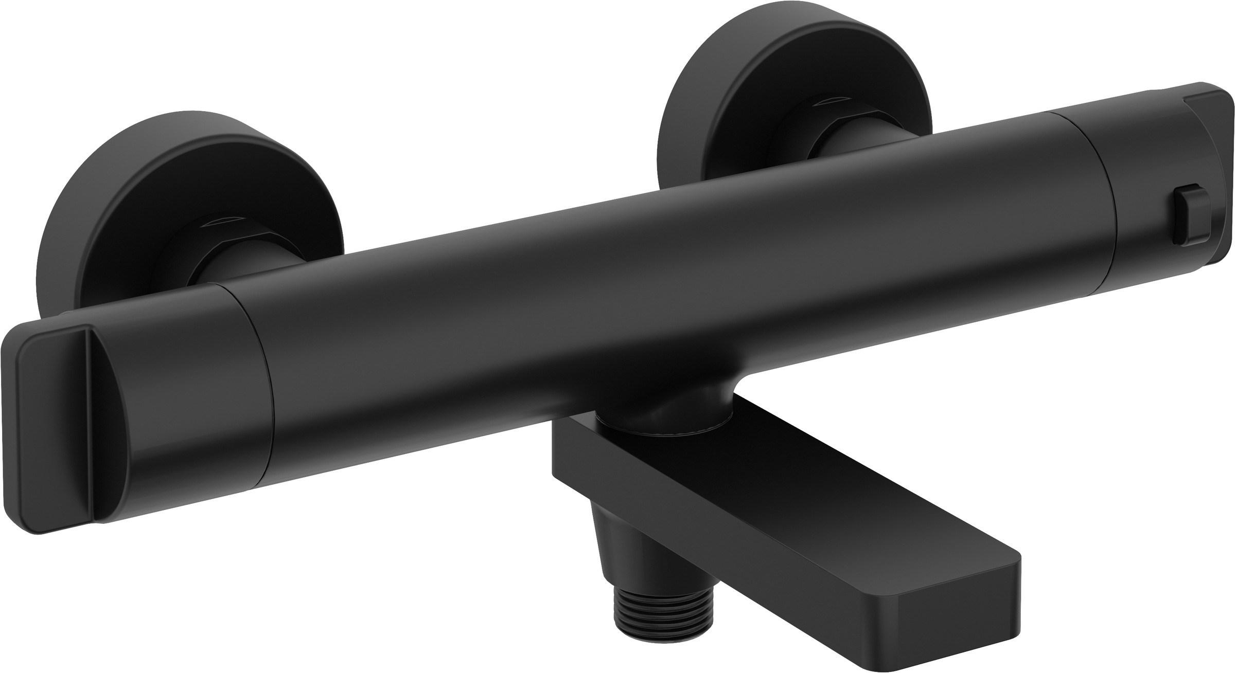 Deante Wannenarmatur »Thermostatbatterie, Auslauf klappbar, ergonomische Griffe«