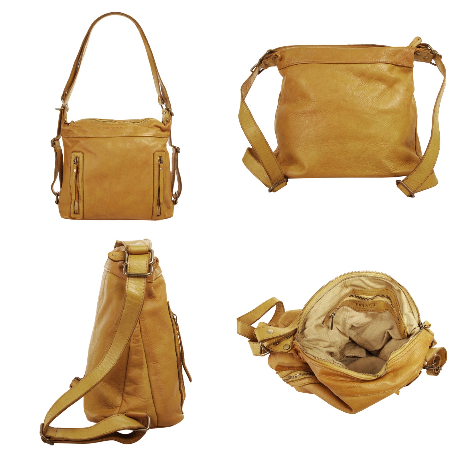 Samantha Look Shopper, echt Leder, Made in Italy