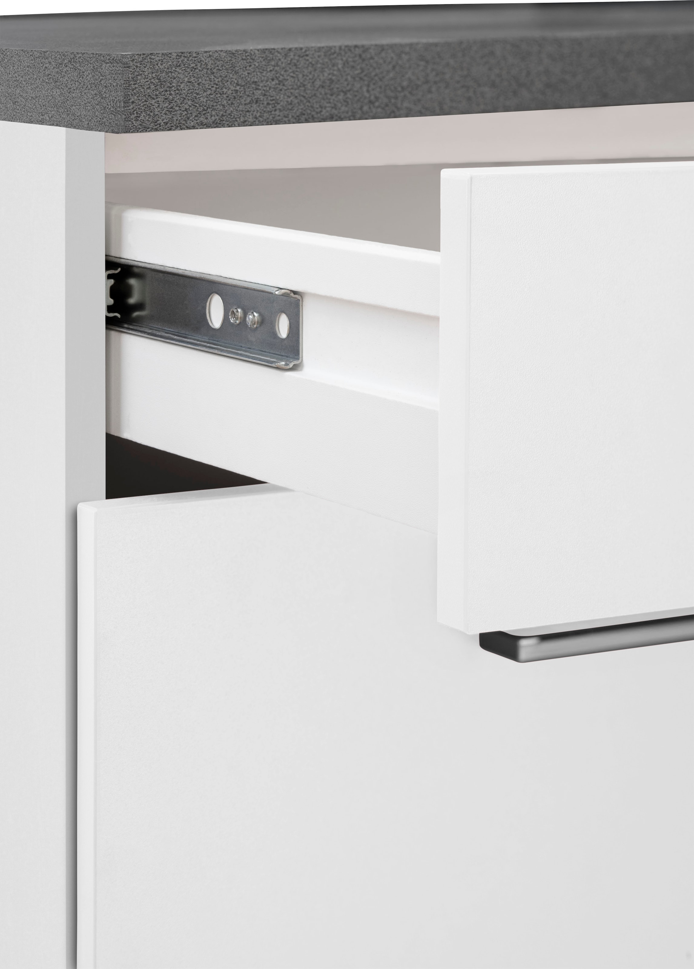 KOCHSTATION Küchenzeile »KS-Paris – Küchen mit einzigartigen Fotomotiven auf den Fronten« Breite 300 cm, wahlweise mit E-Geräten, mit Motivdruck