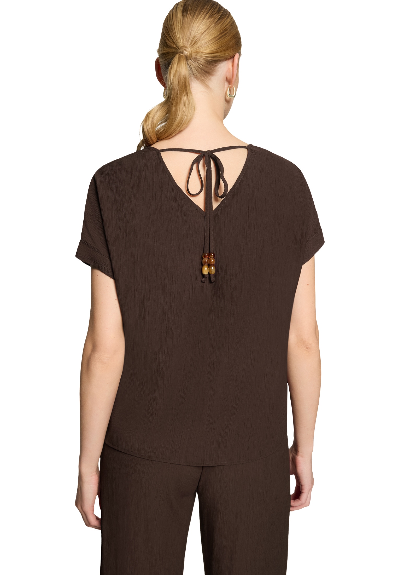 Zero Klassische Bluse »Casual-Bluse kurzarm«
