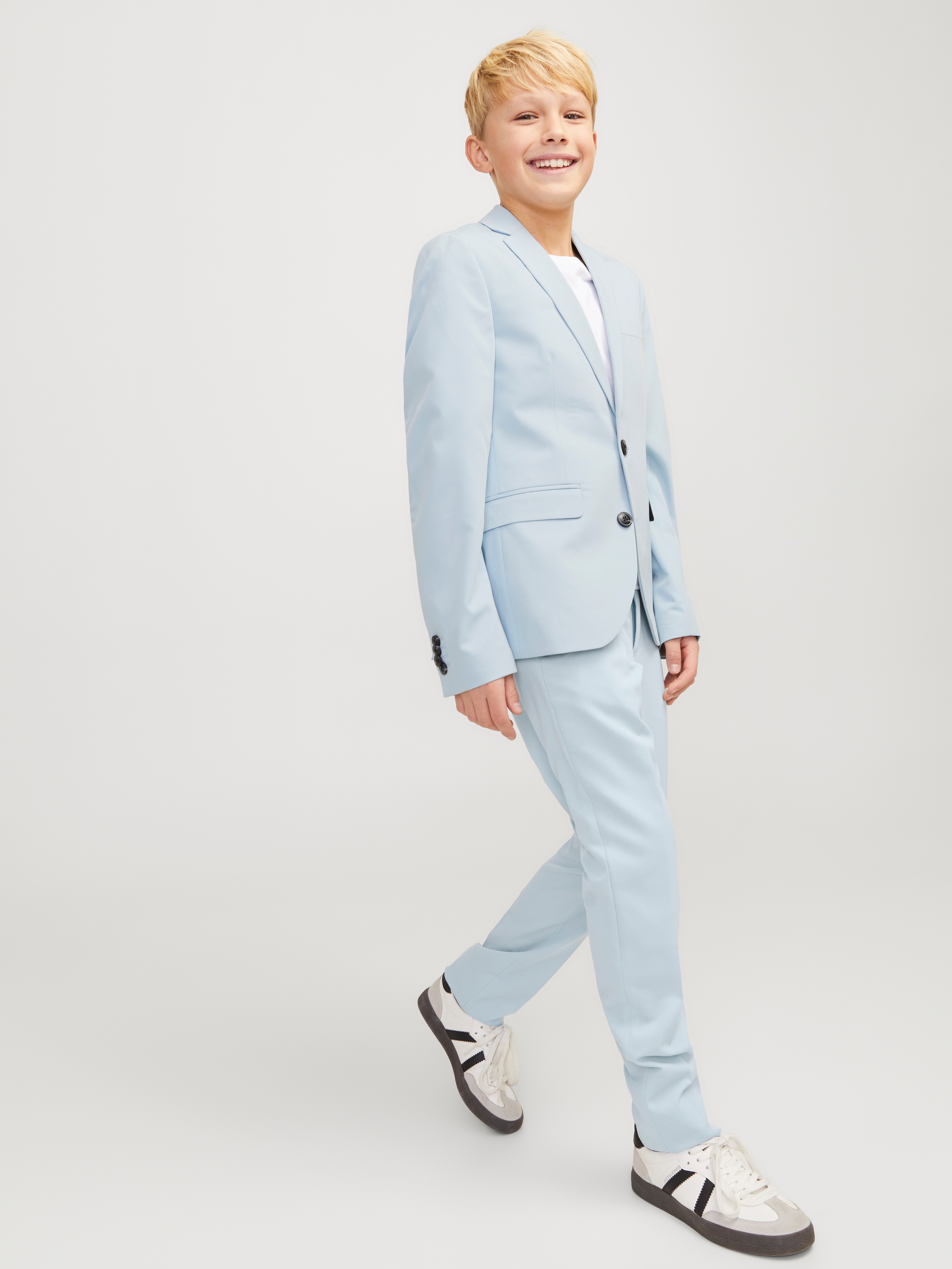 Jack & Jones Junior Anzughose »JPRSOLAR elastisch, pflegeleicht, komfortabel«, unifarben, modisch, slim fit, Web