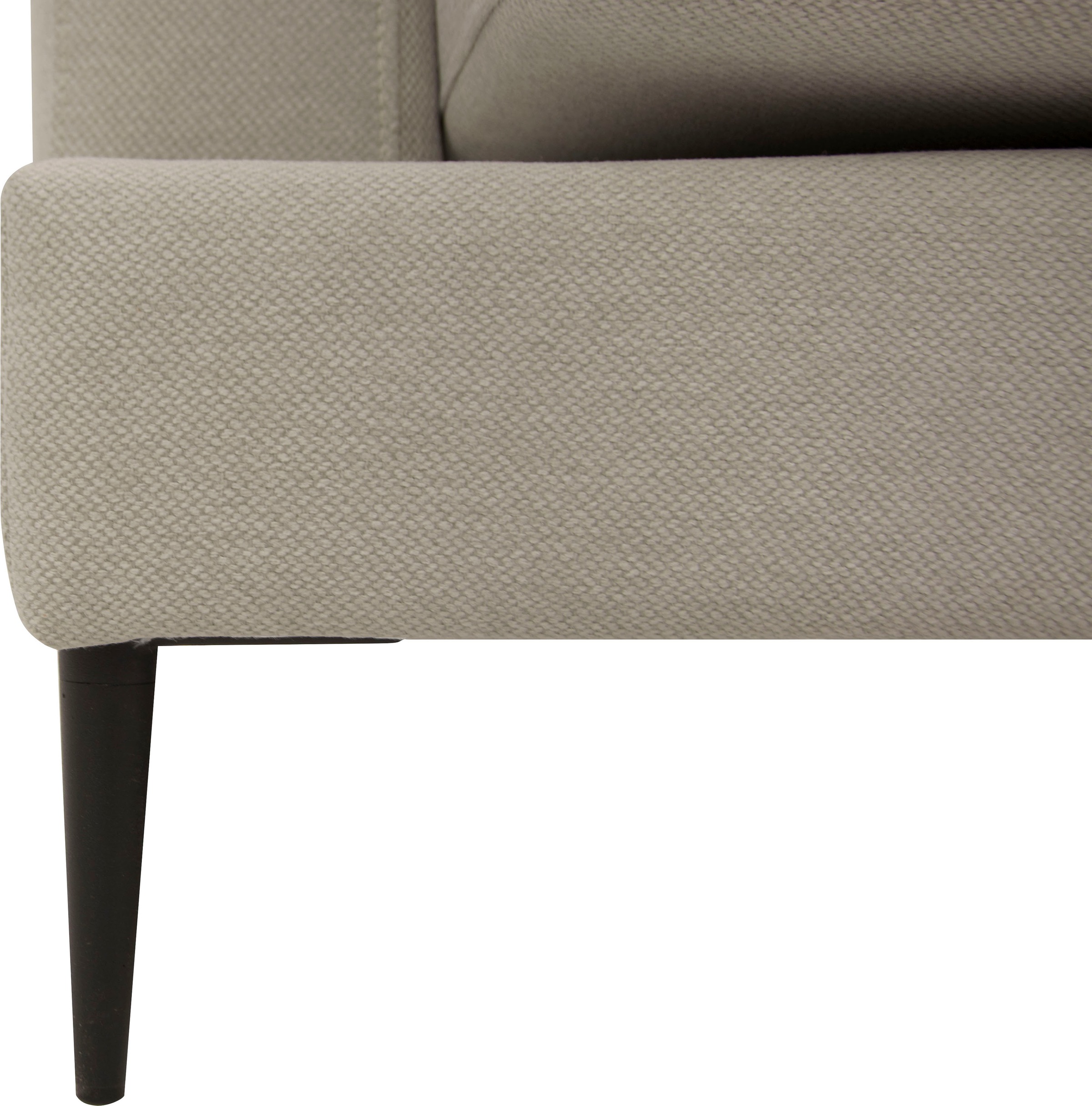 Leonique Recamiere »Cozy Chaiselongue, Maße B/T/H: 195/97/80 cm«, mit losen Kissen und Metallbeinen, Armlehne links oder rechts wählbar