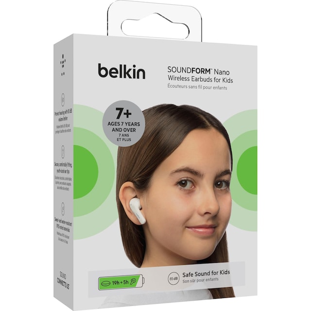 Belkin wireless Kopfhörer »SOUNDFORM NANO - Kinder In-Ear-Kopfhörer«, auf 85  dB begrenzt; am Kopfhörer ➥ 3 Jahre XXL Garantie | UNIVERSAL