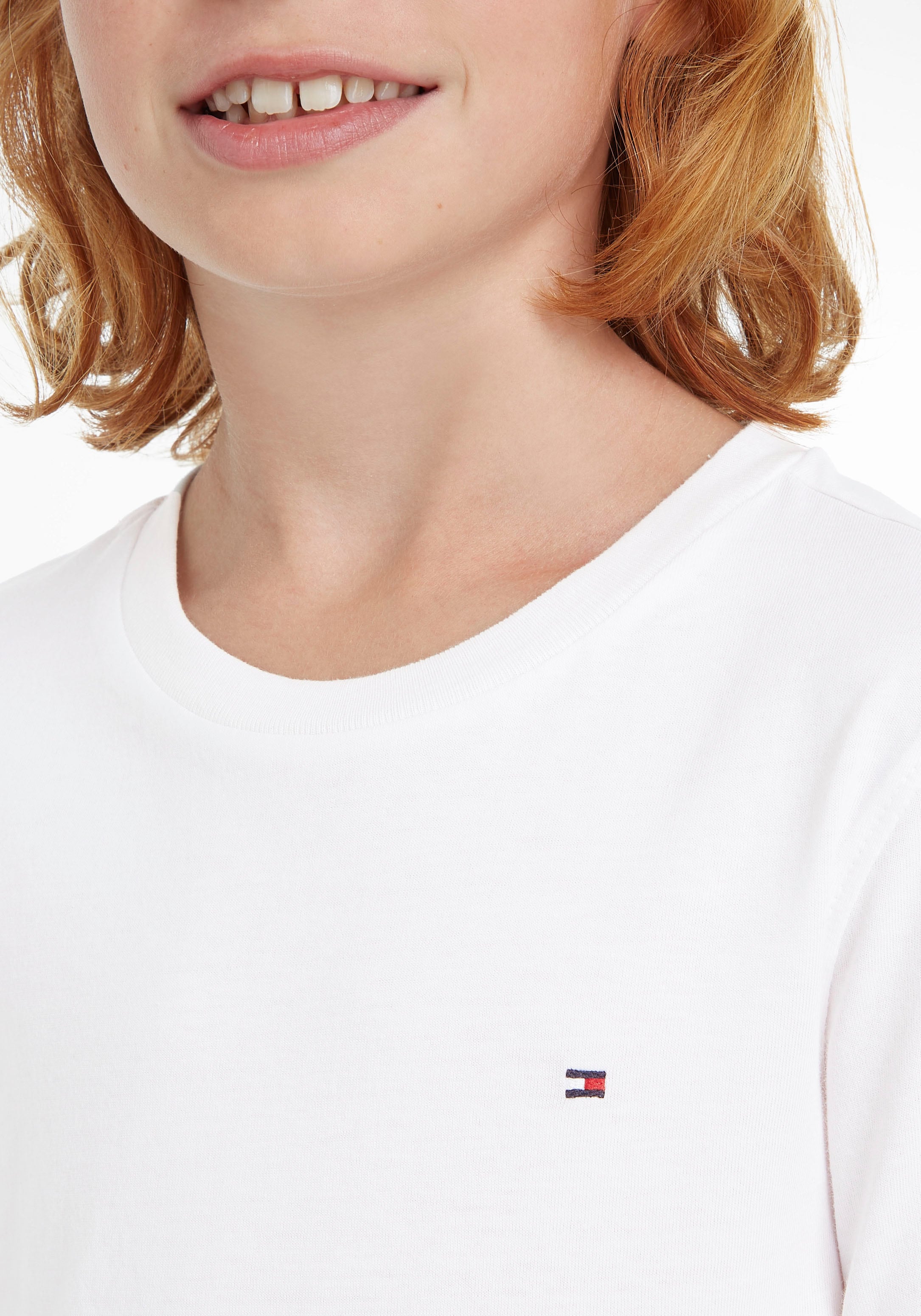 Tommy Hilfiger Langarmshirt »BOYS BASIC CN KNIT L/S«