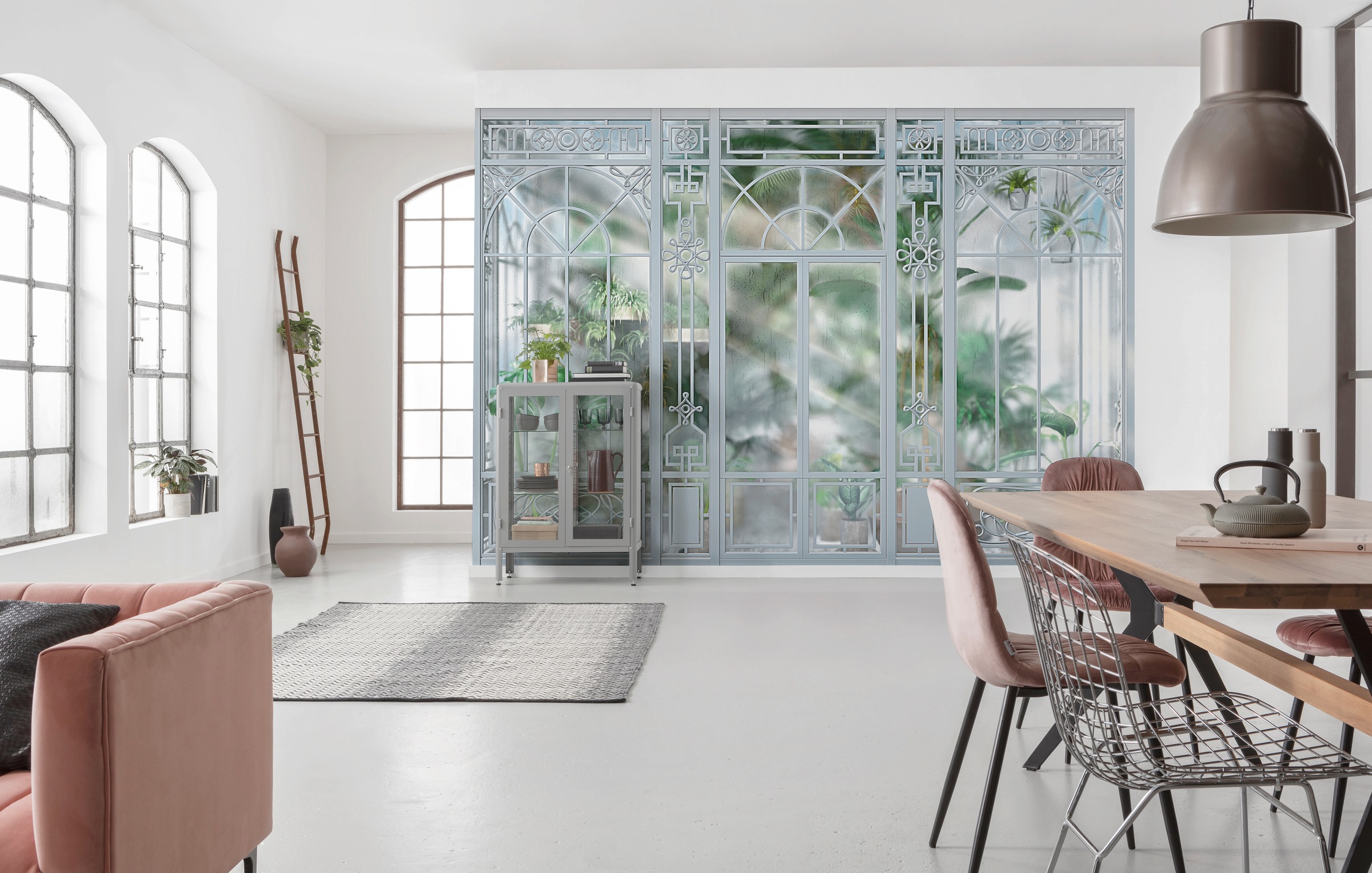 Komar Fototapete »Orangerie - Größe 368 x 254 cm«, bedruckt, Wohnzimmer, Schlafzimmer