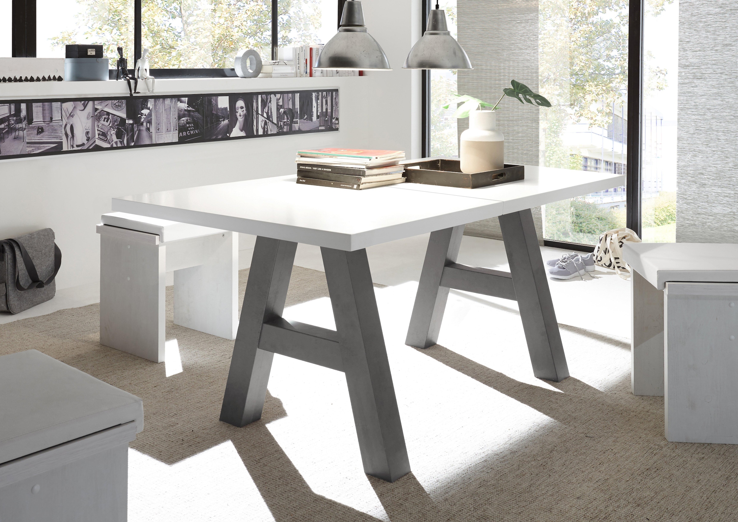 Mäusbacher Esstisch »Mister« OTTOs Choice,  mit Auszug (160-210 cm), Gestell in A-Form