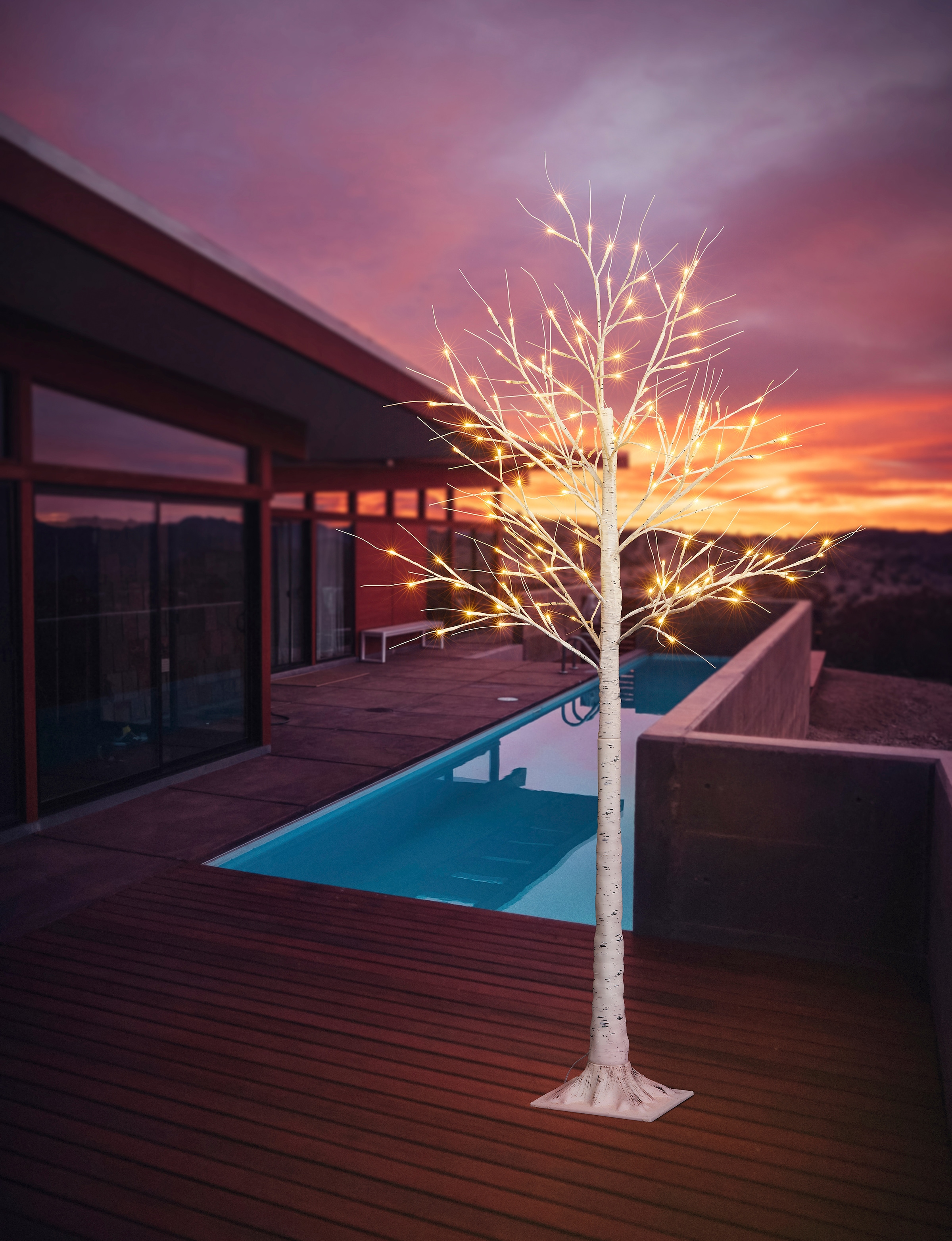 »Weihnachtsdeko«, 120 | BONETTI Baum Beleuchteter mit Garantie XXL Birkenoptik, in Deko- 3 ca. online Baum kaufen Höhe Jahren cm LED flammig-flammig, 120