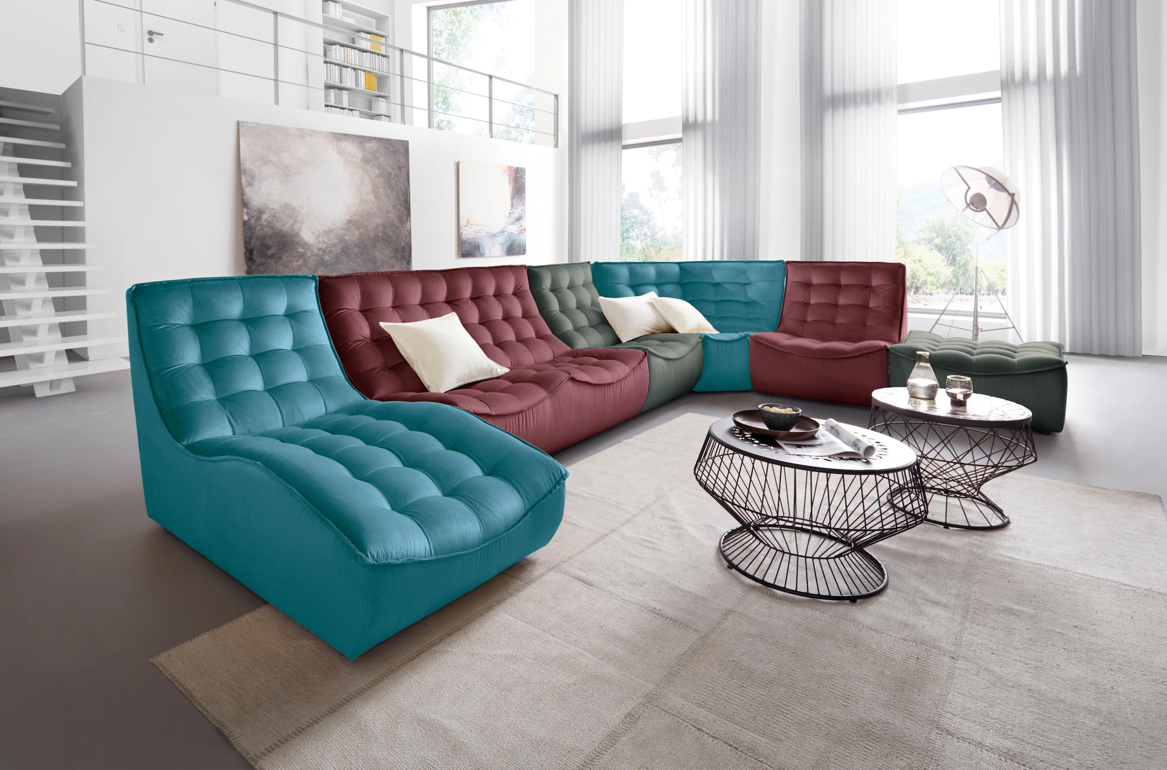 CALIA ITALIA 2-Sitzer »Banjo, italienisches Doppelsofa, als 2-Sitzer oder als Modulsofa« Design und Komfort im Einklang,