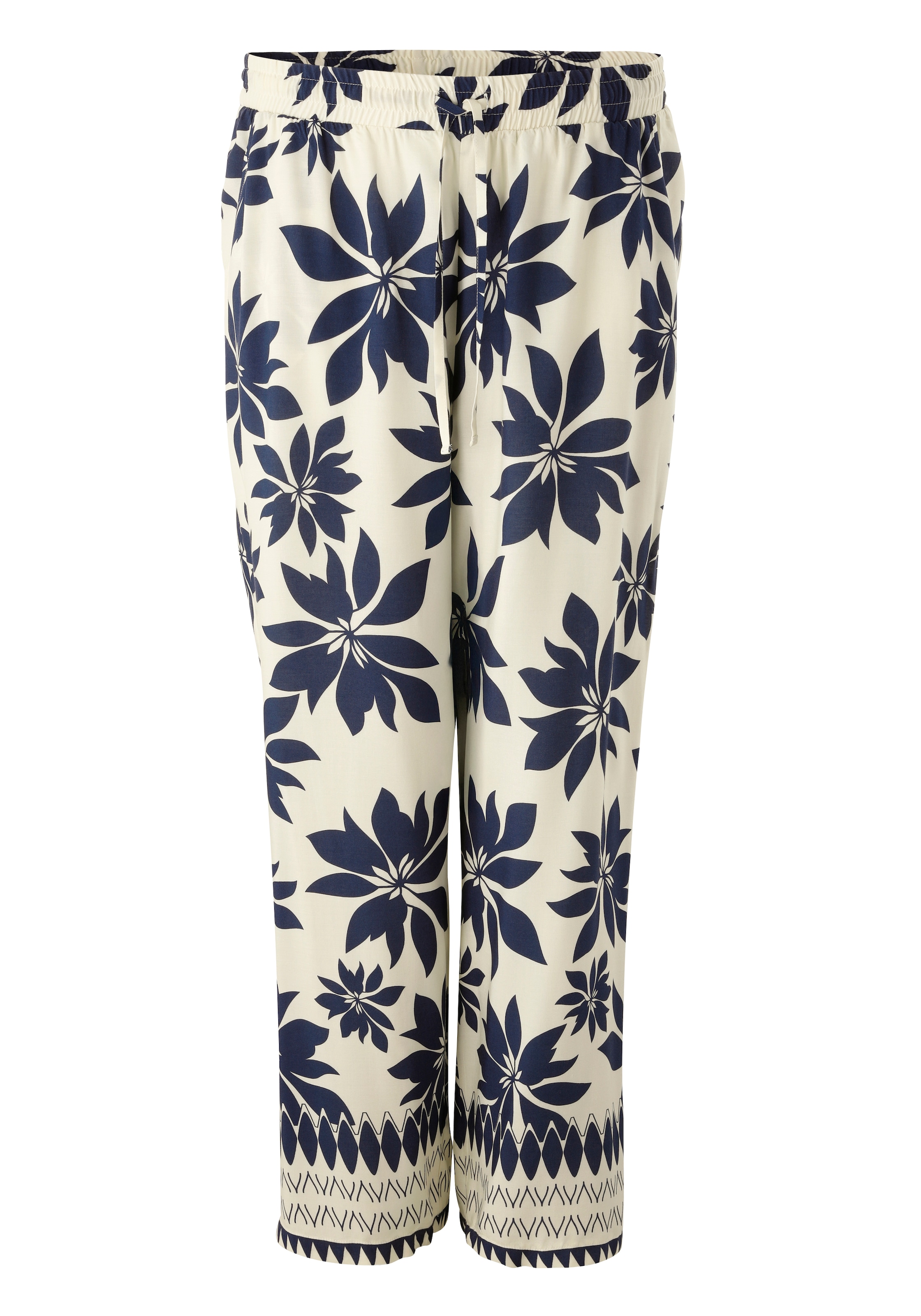 Aniston PLUS Schlupfhose  mit großflächigen Blättern bedruckt - NEUE KOLLEKTION