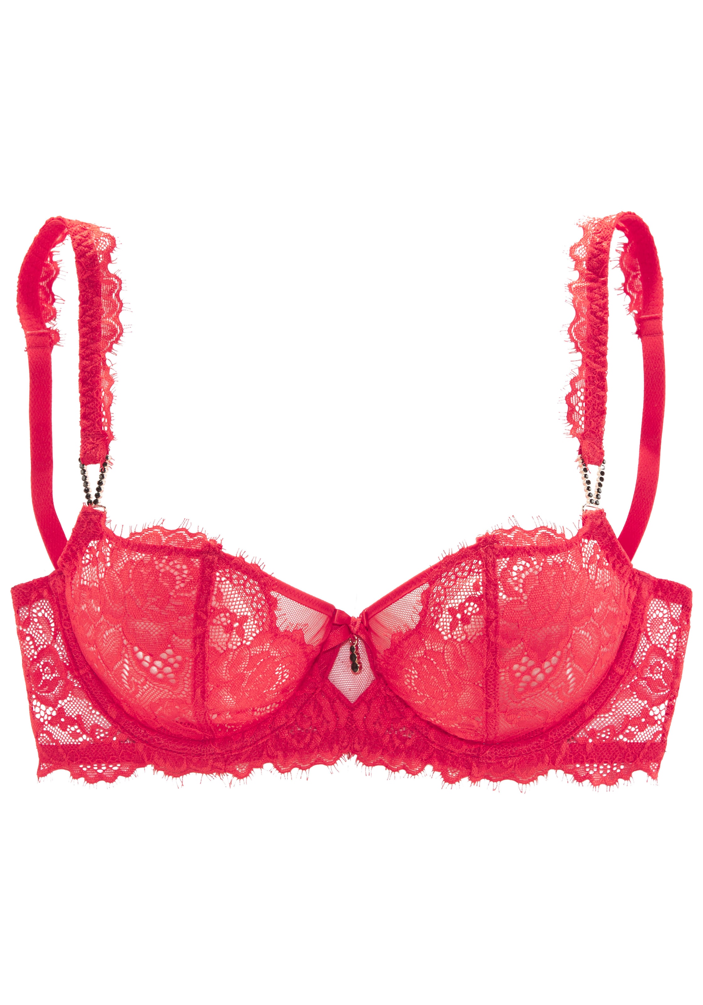 LASCANA Balconette-BH »Samara«, mit edlen Schmuckaccessoires und hübschem Bänder-Detail, sexy Dessous