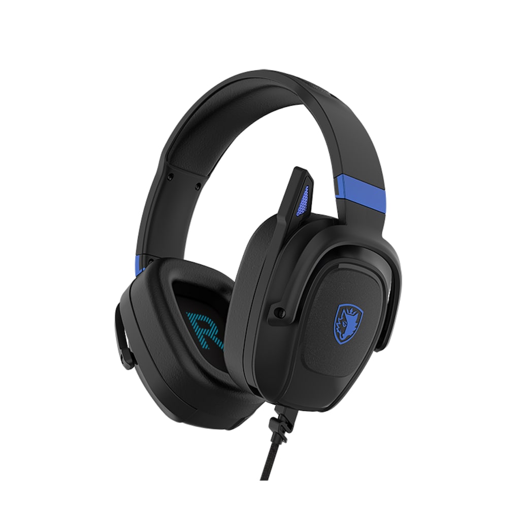 Sades Gaming-Headset »Zpower SA-732 Gaming Headset, schwarz/blau, USB, kabelgebunden«