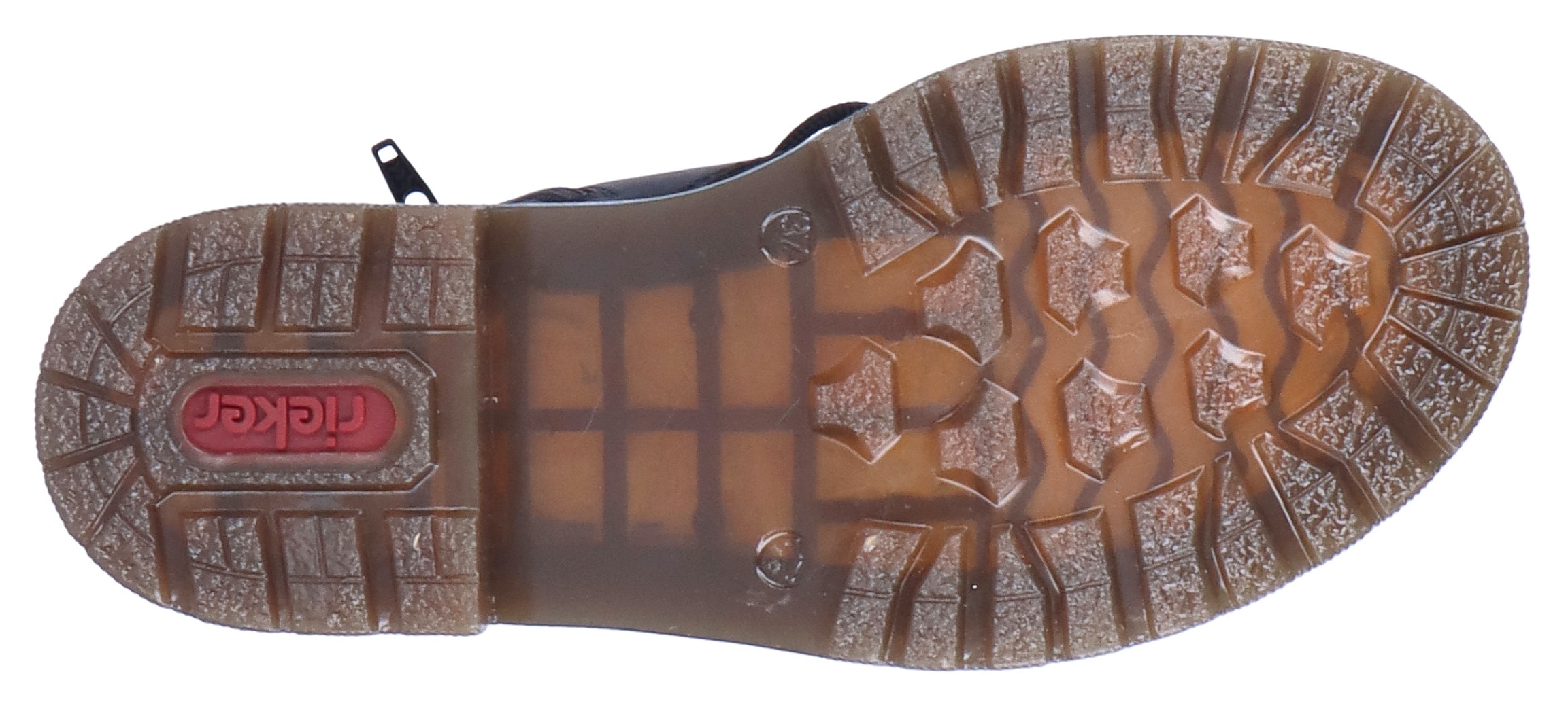 Rieker Schnürboots  , Schnürstiefelette, Blockabsatz, mit Logoprägung