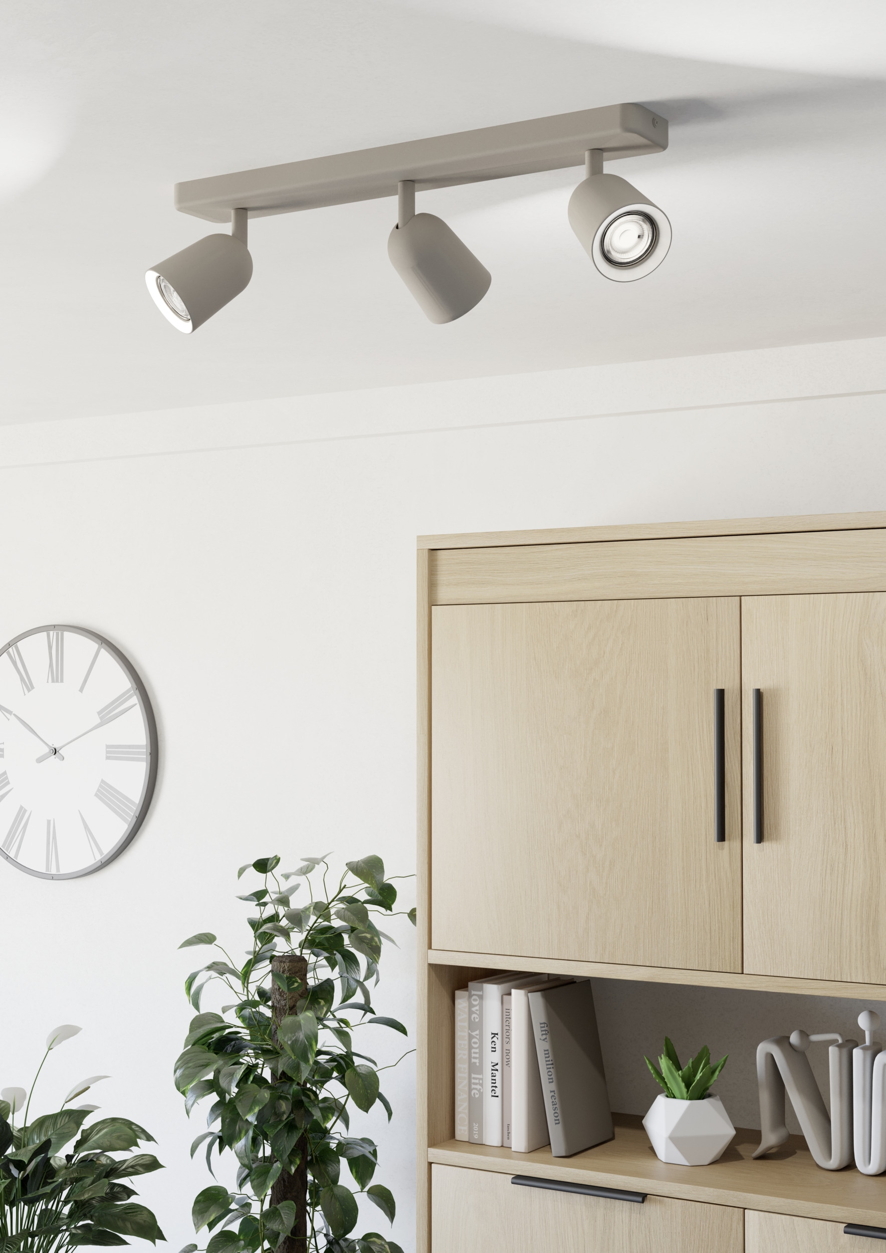 EGLO Deckenspot »CAMALDOLI Spotlampe - Stahl - GU10 - 3X10W - IP20« GU10 1 Stk. Wandleuchte, Wandspot, schwenkbar, Strahler, L52 x B4,5 x H11,5 cm