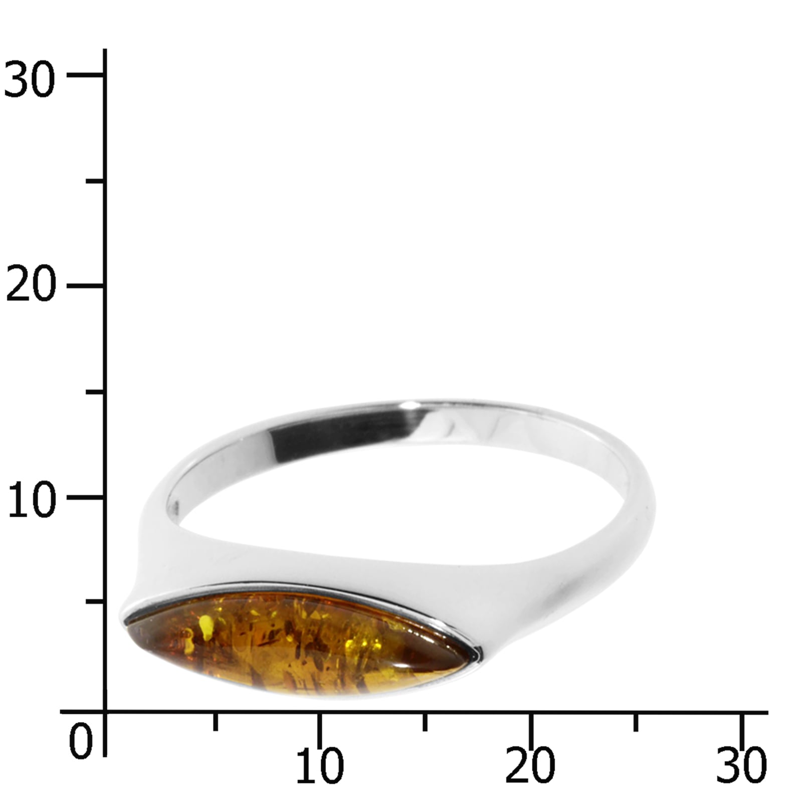 OSTSEE-SCHMUCK Fingerring »- Fenna - Silber 925/000 - Bernstein«