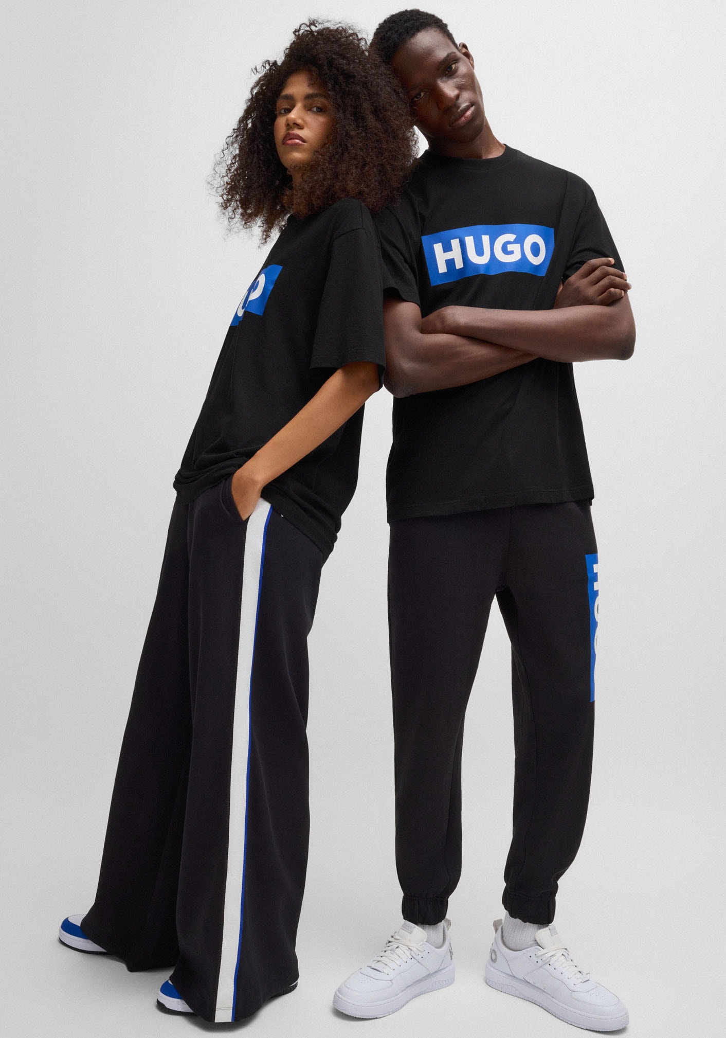 HUGO Blue T-Shirt »Nico«, mit großem Logo-Print, Unisex